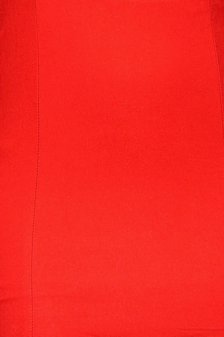 Alina Elegant Bodycon Dress Bright Red - Image 6