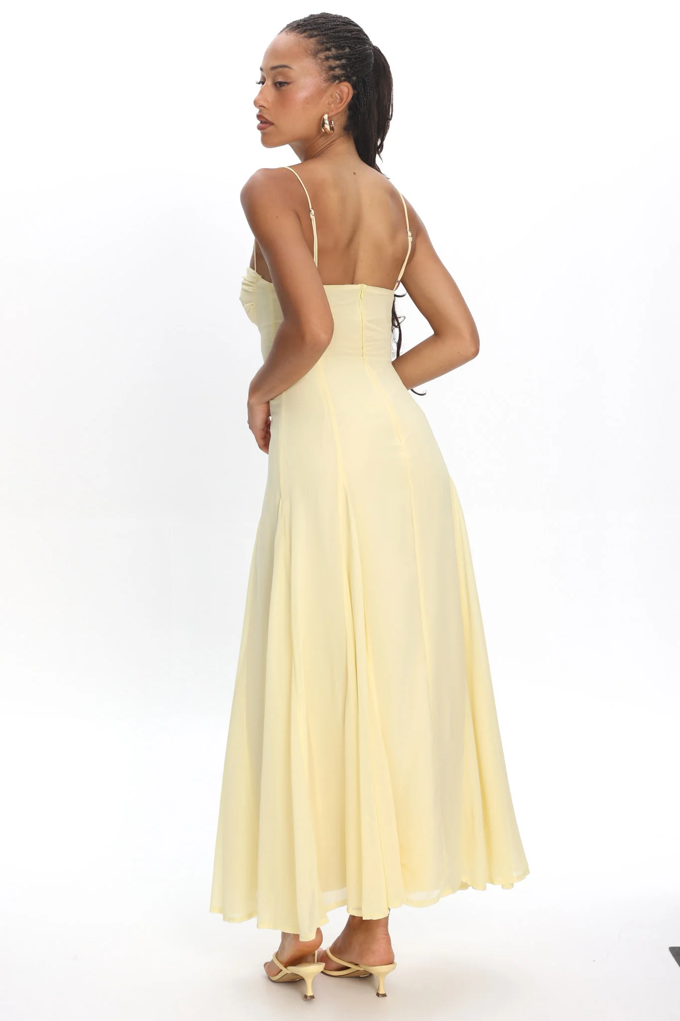 All Mine Godet Hem Maxi Dress Butter - Image 4