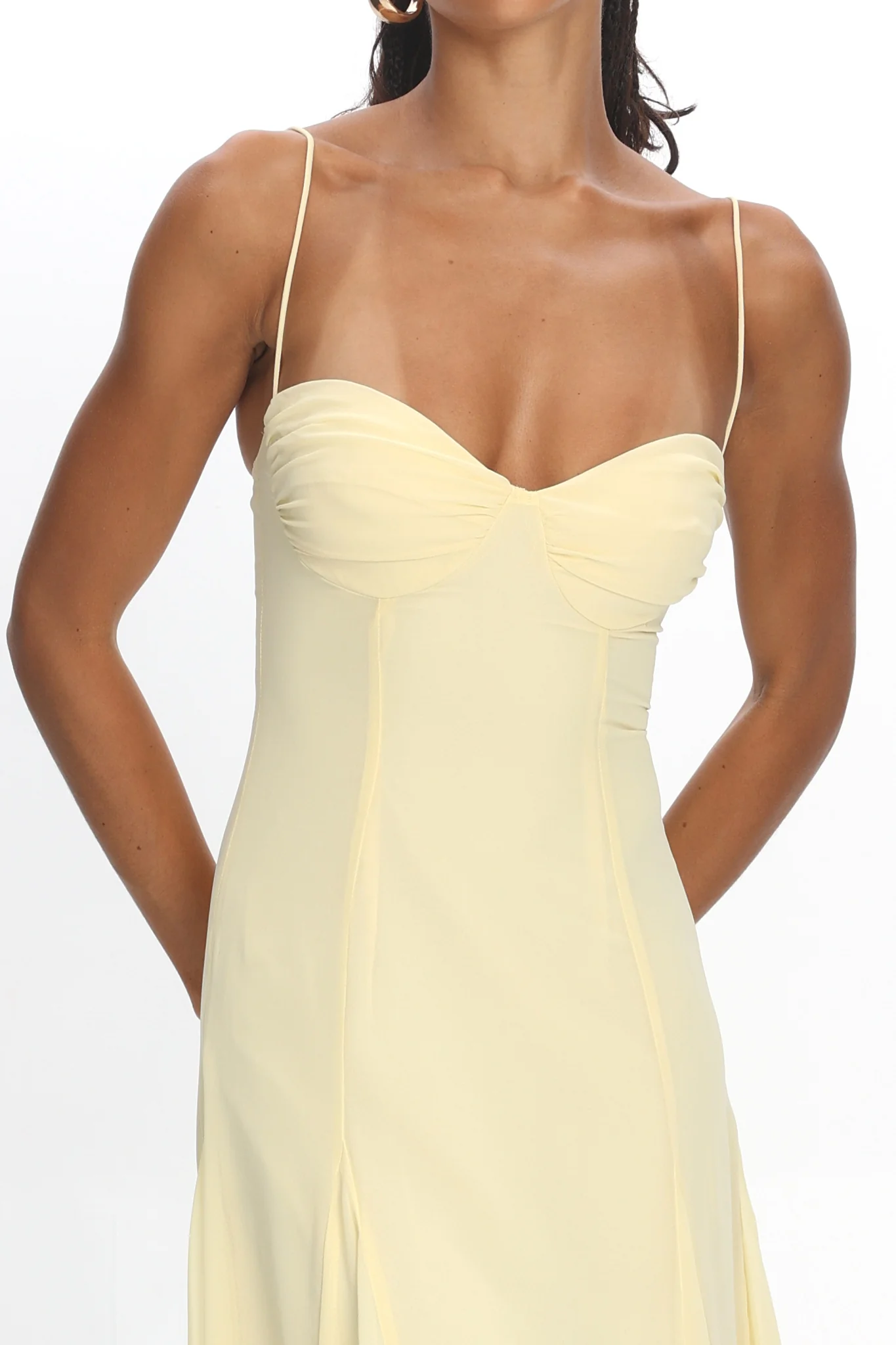 All Mine Godet Hem Maxi Dress Butter - Image 5