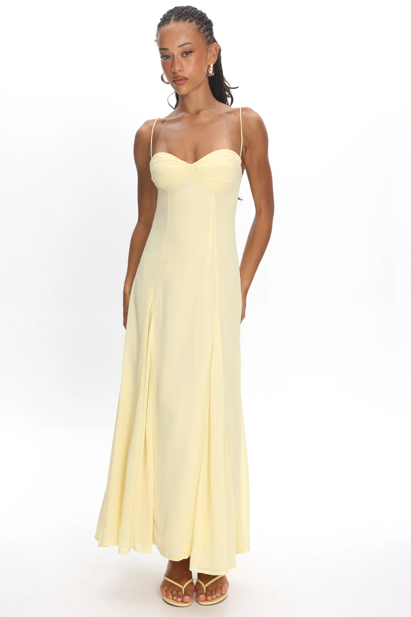 All Mine Godet Hem Maxi Dress Butter - Image 6