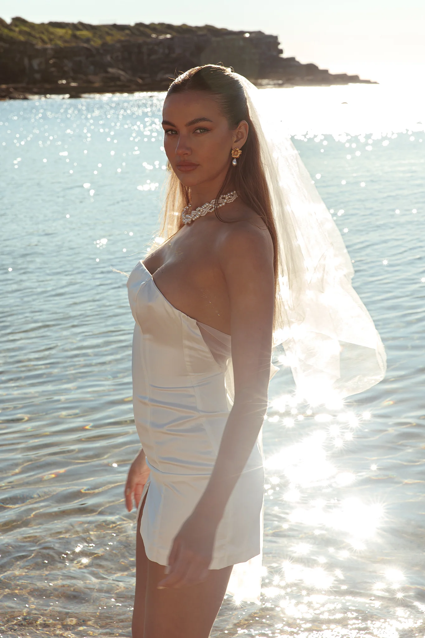 Always And Forever Back Bow Mini Dress White - Image 4