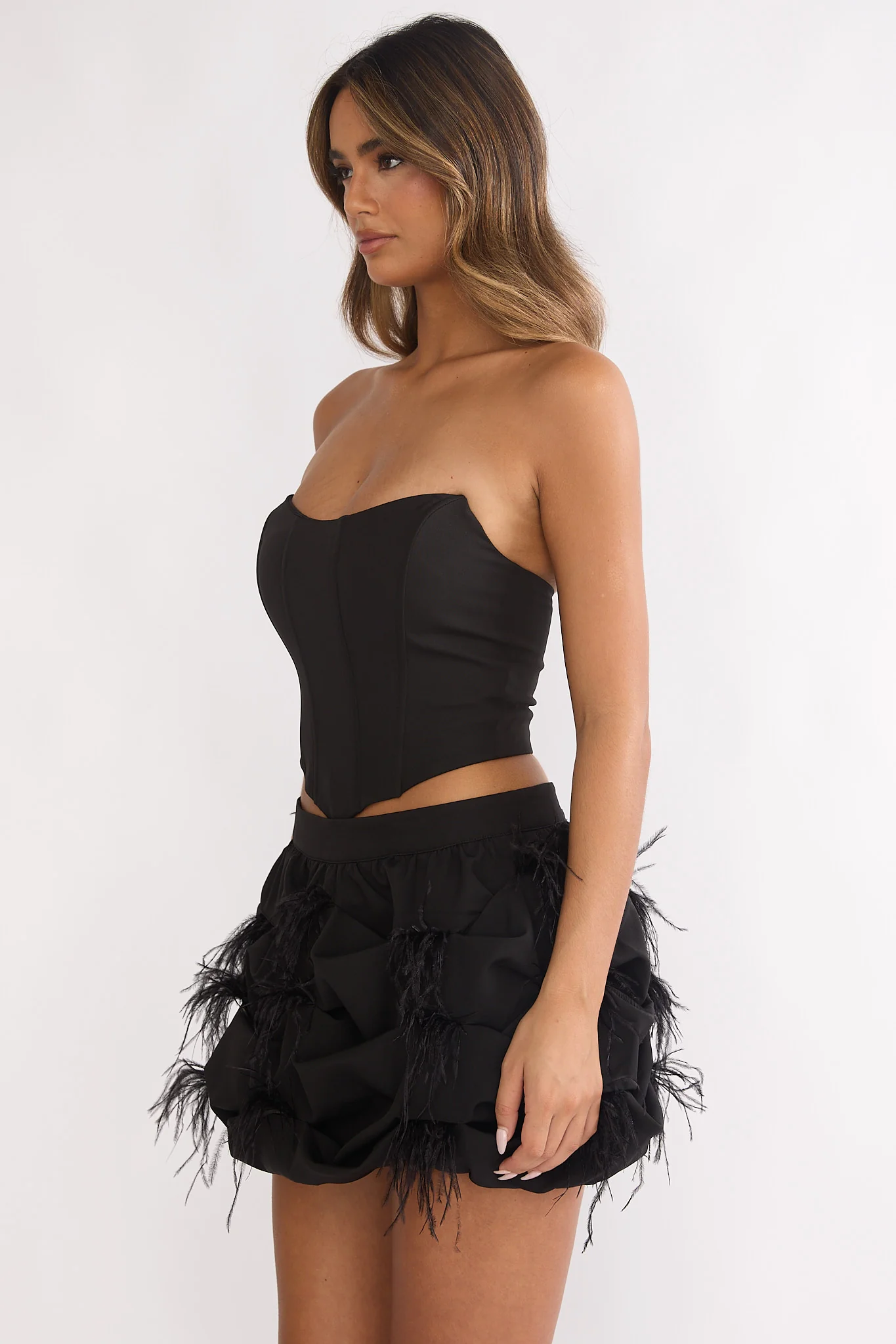 Alyra Structured Corset Top Black - Image 6