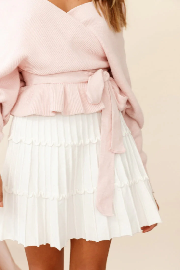 Amara Long Sleeve Knit Top Blush - Image 5