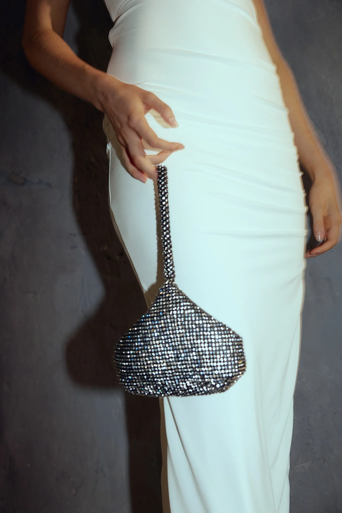 Amore Diamante Mesh Bag Black - Image 6