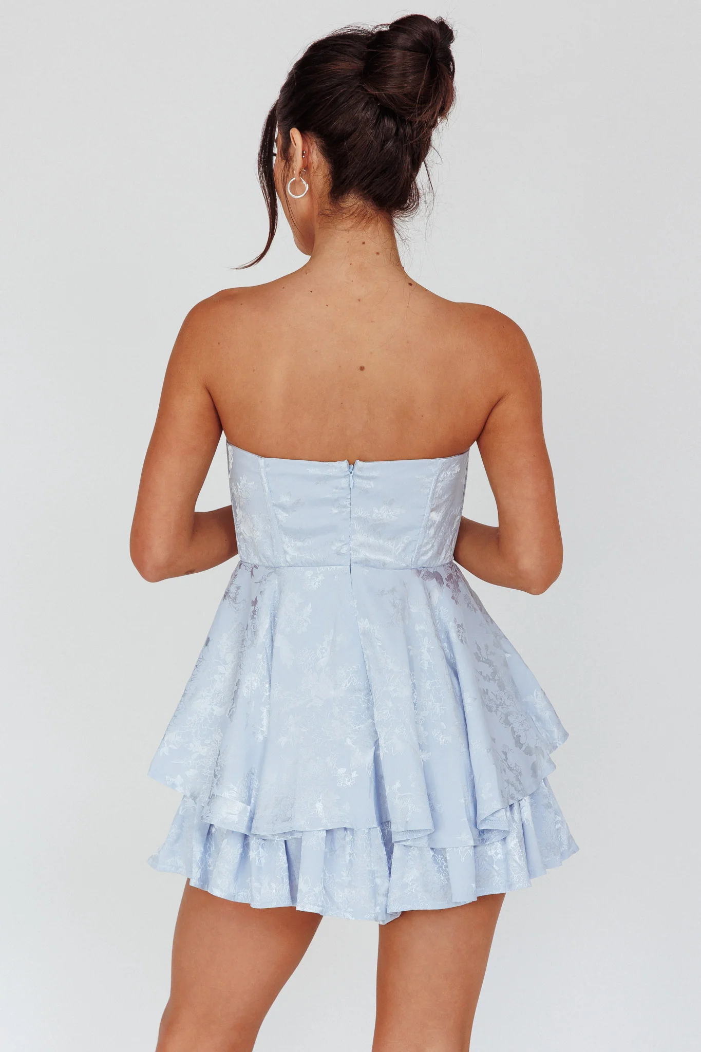 Angel Sky Gathered Bust Romper Dust Blue - Image 2