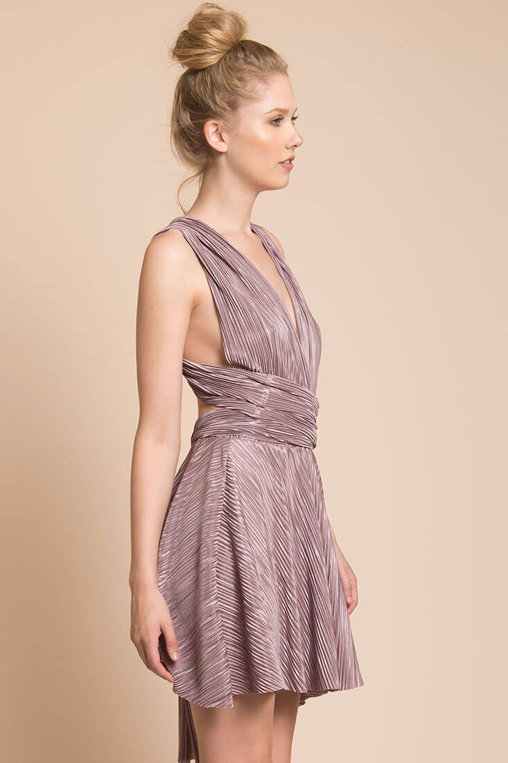 Ariana Adjustable Fit Dress Taupe - Image 4