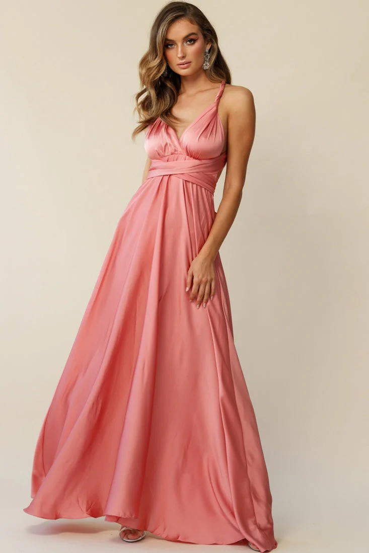Ariana Multiway Maxi Dress Rose - Image 3