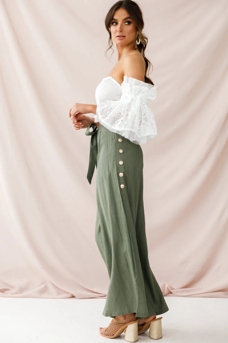 Arna Bell Sleeve Off-Shoulder Top White - Image 3
