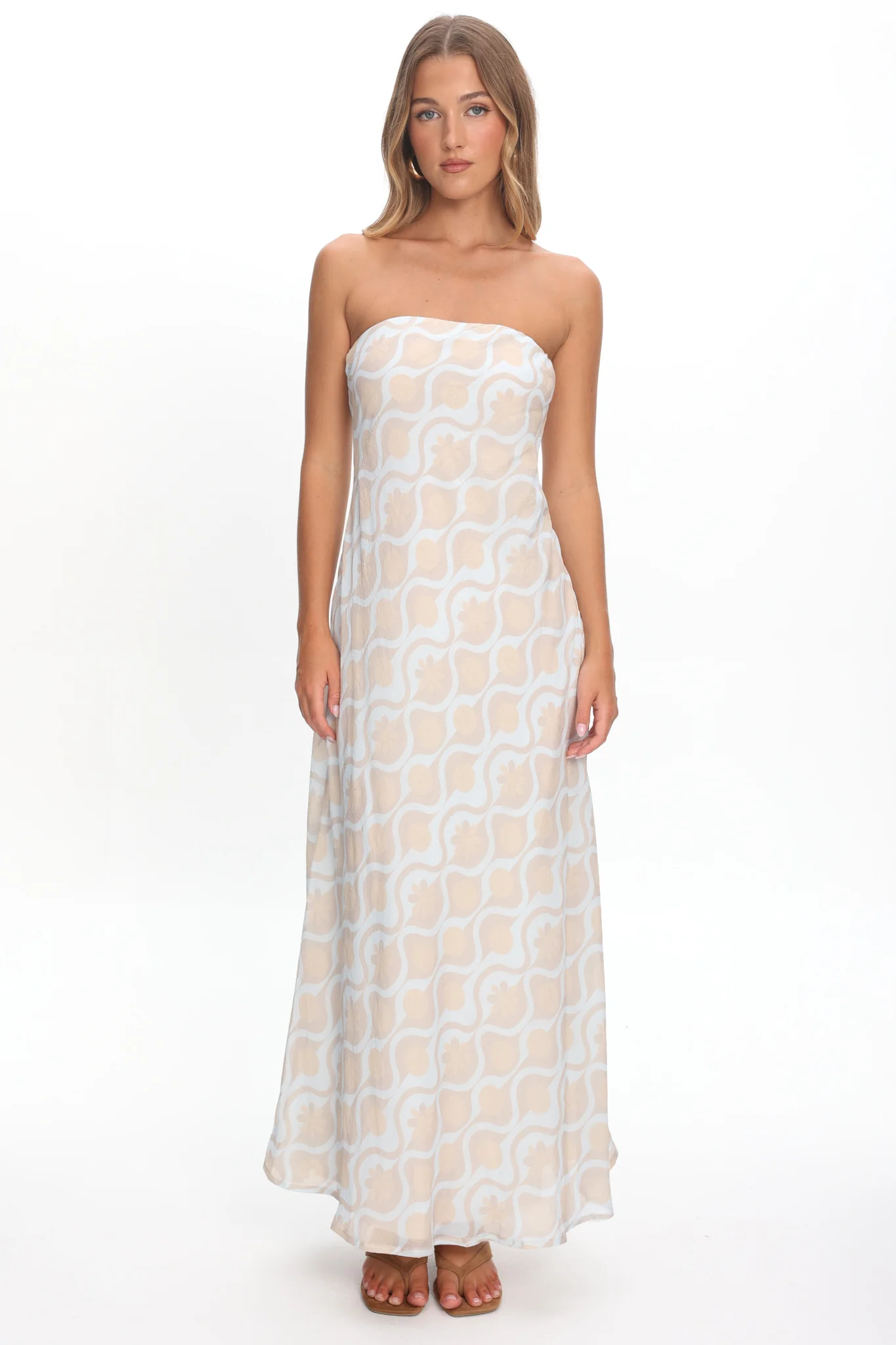 Artice Strapless Maxi Dress Print Geo - Image 2