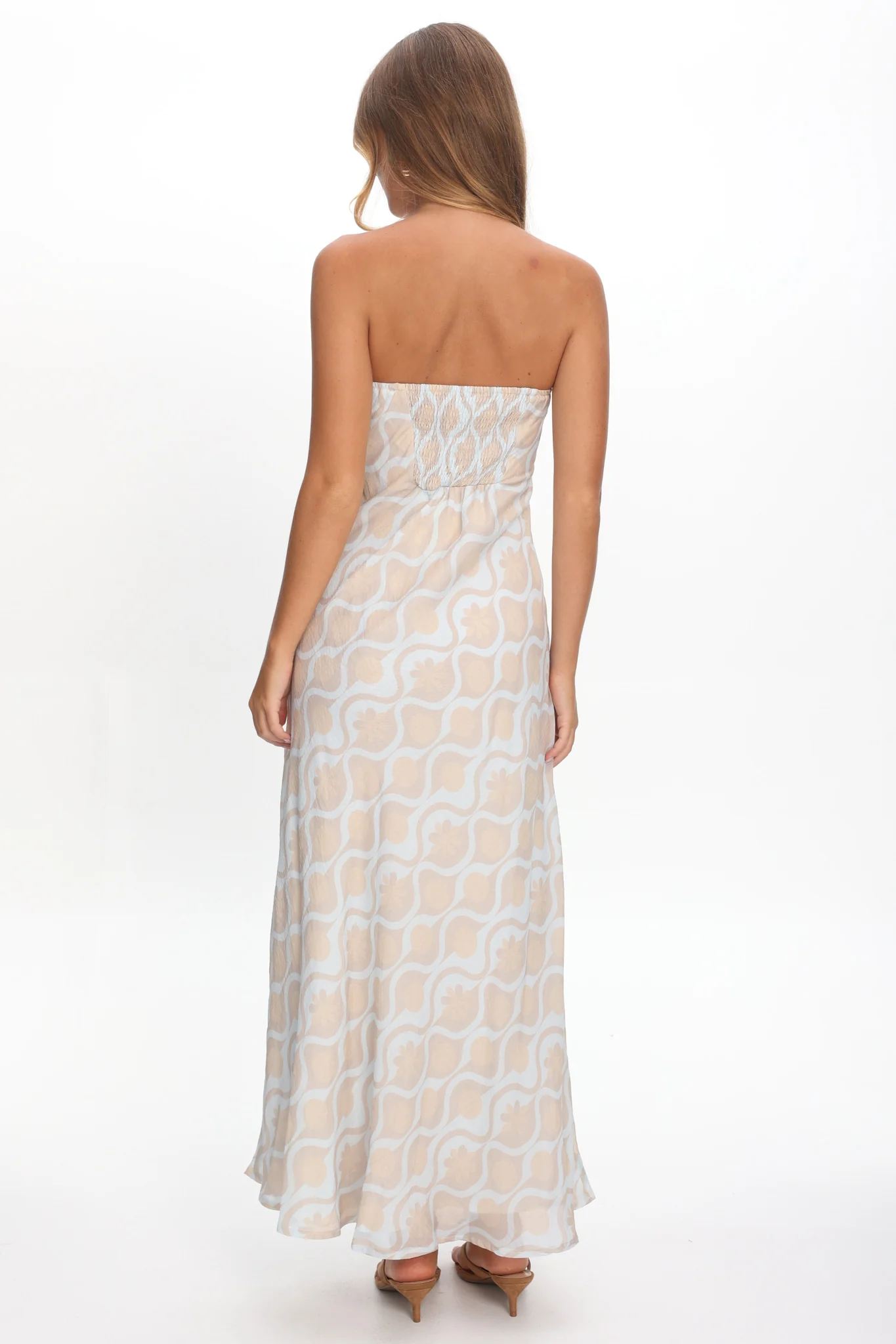 Artice Strapless Maxi Dress Print Geo - Image 3