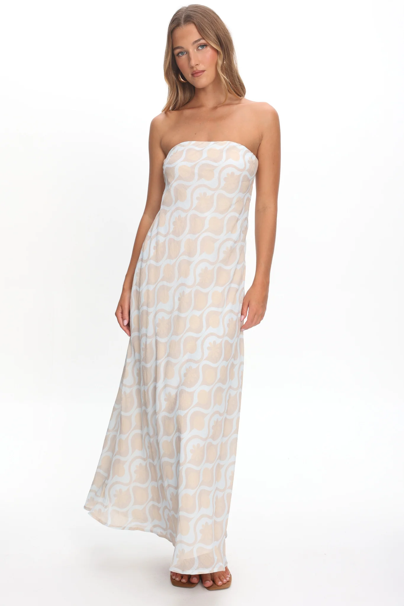 Artice Strapless Maxi Dress Print Geo - Image 5