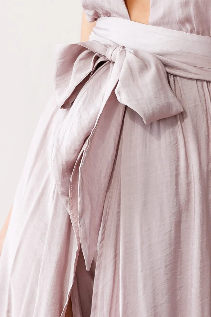 Athena High Split Maxi Dress Mauve - Image 4
