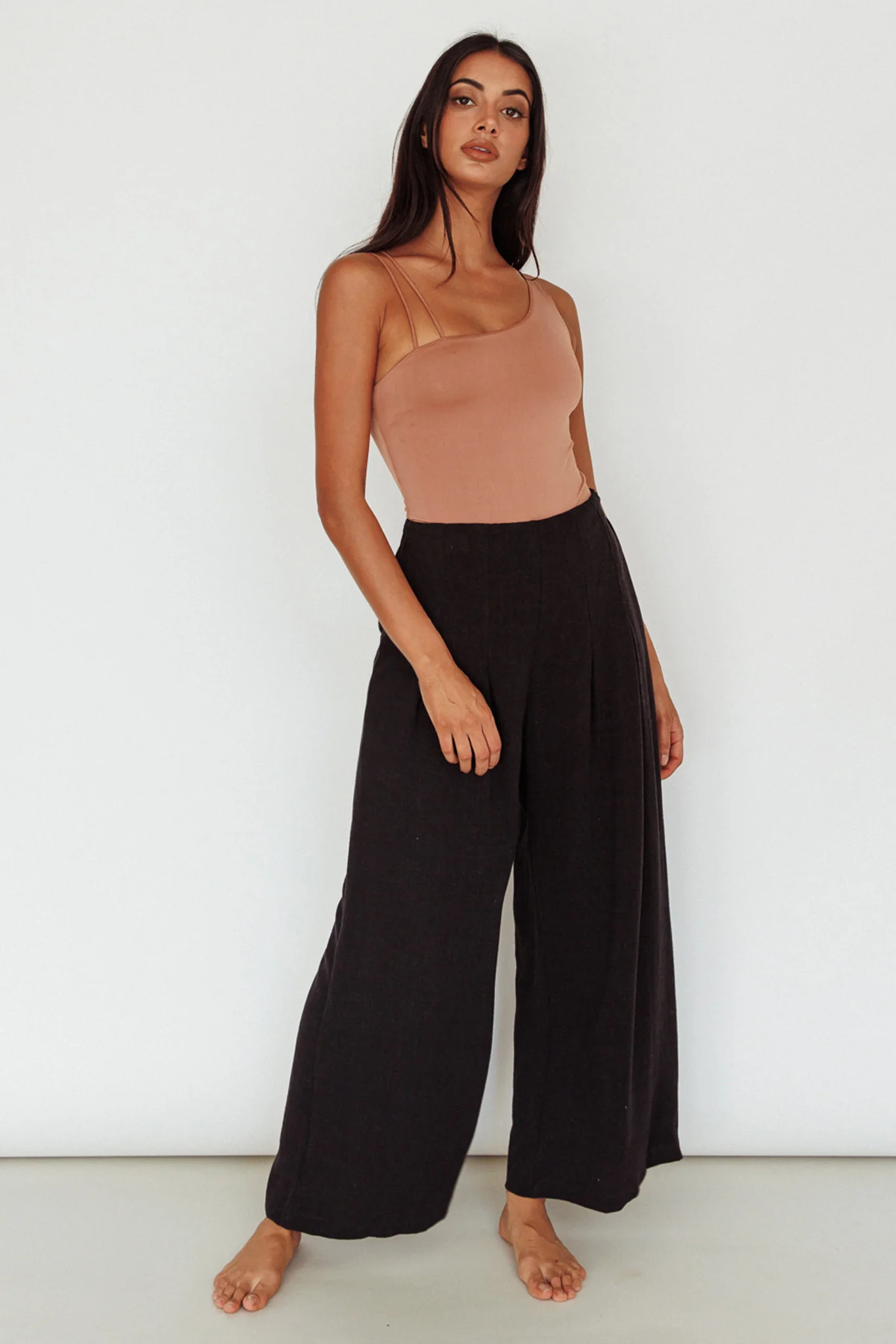 Bare Double Strap Bodysuit Mocha Mousse - Image 3