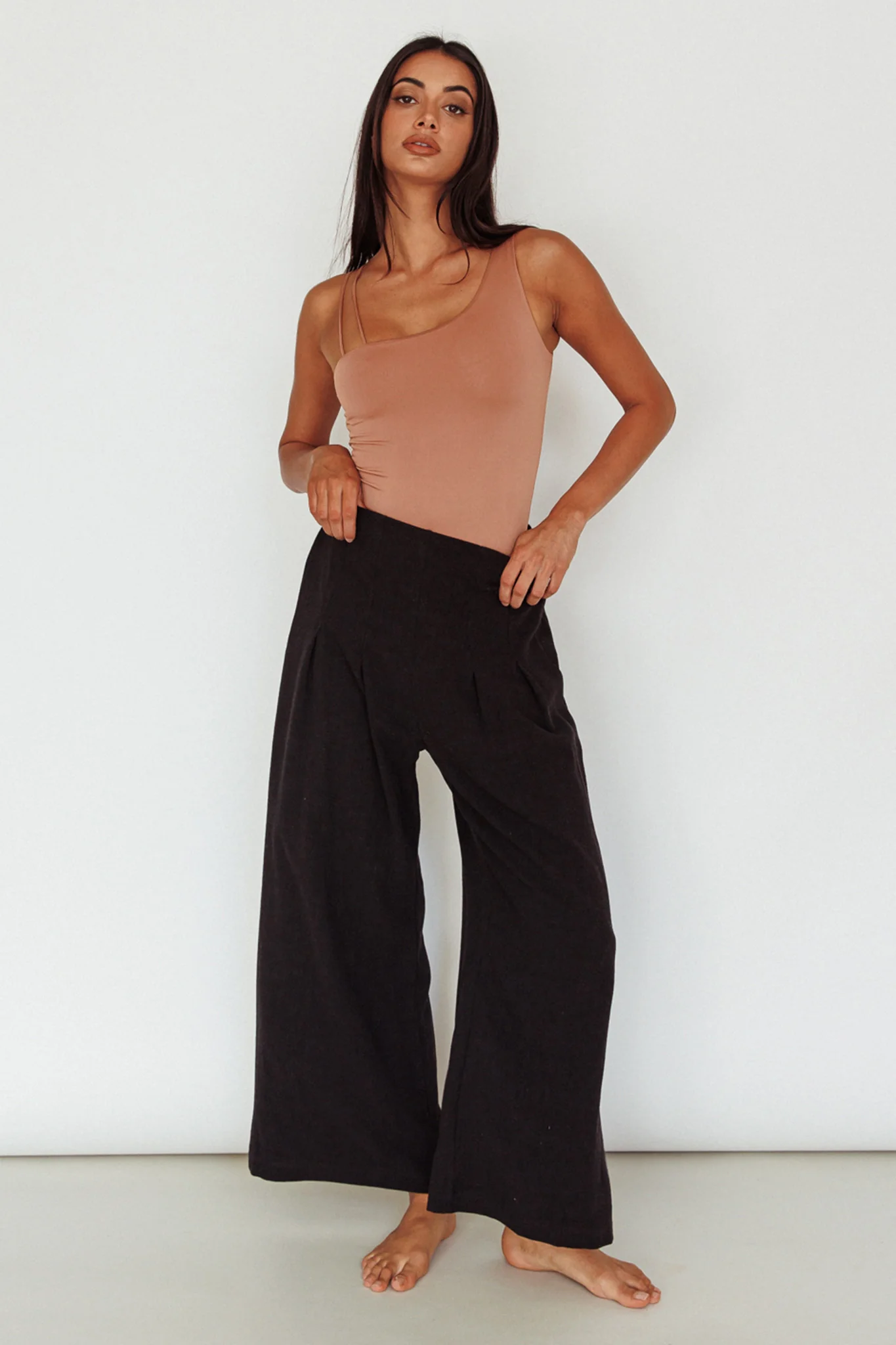 Bare Double Strap Bodysuit Mocha Mousse - Image 5
