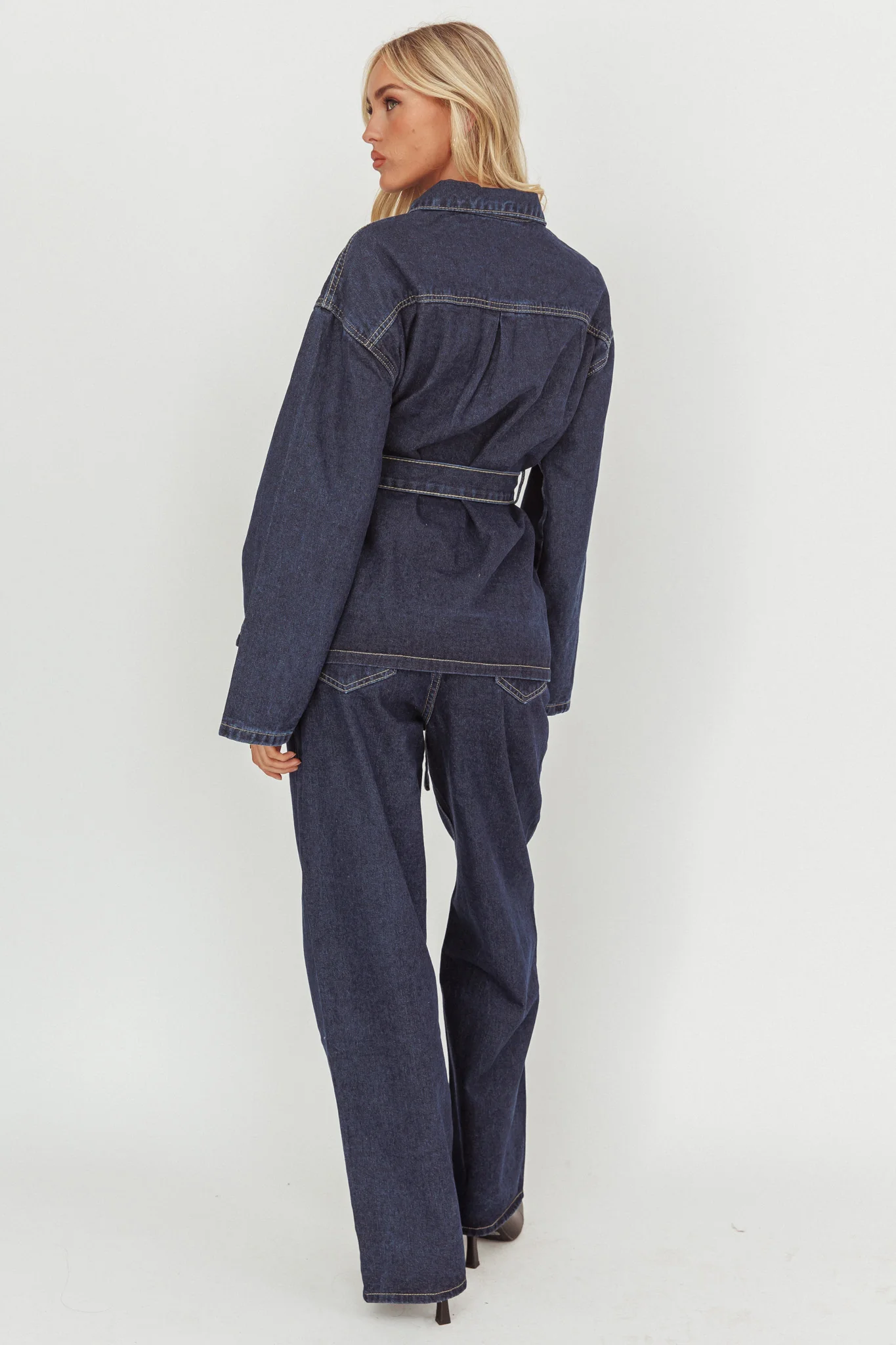 Belisse Straight Leg Pants Denim Blue - Image 2