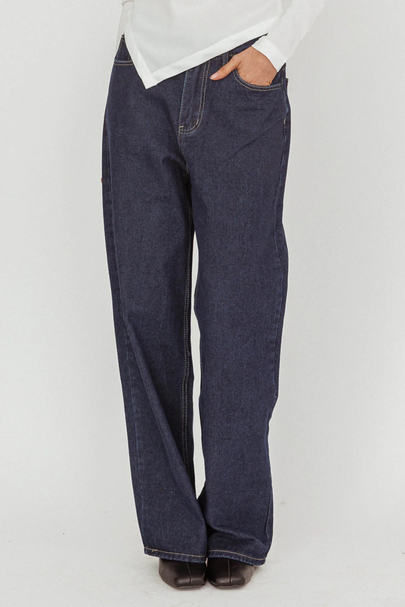 Belisse Straight Leg Pants Denim Blue - Image 3
