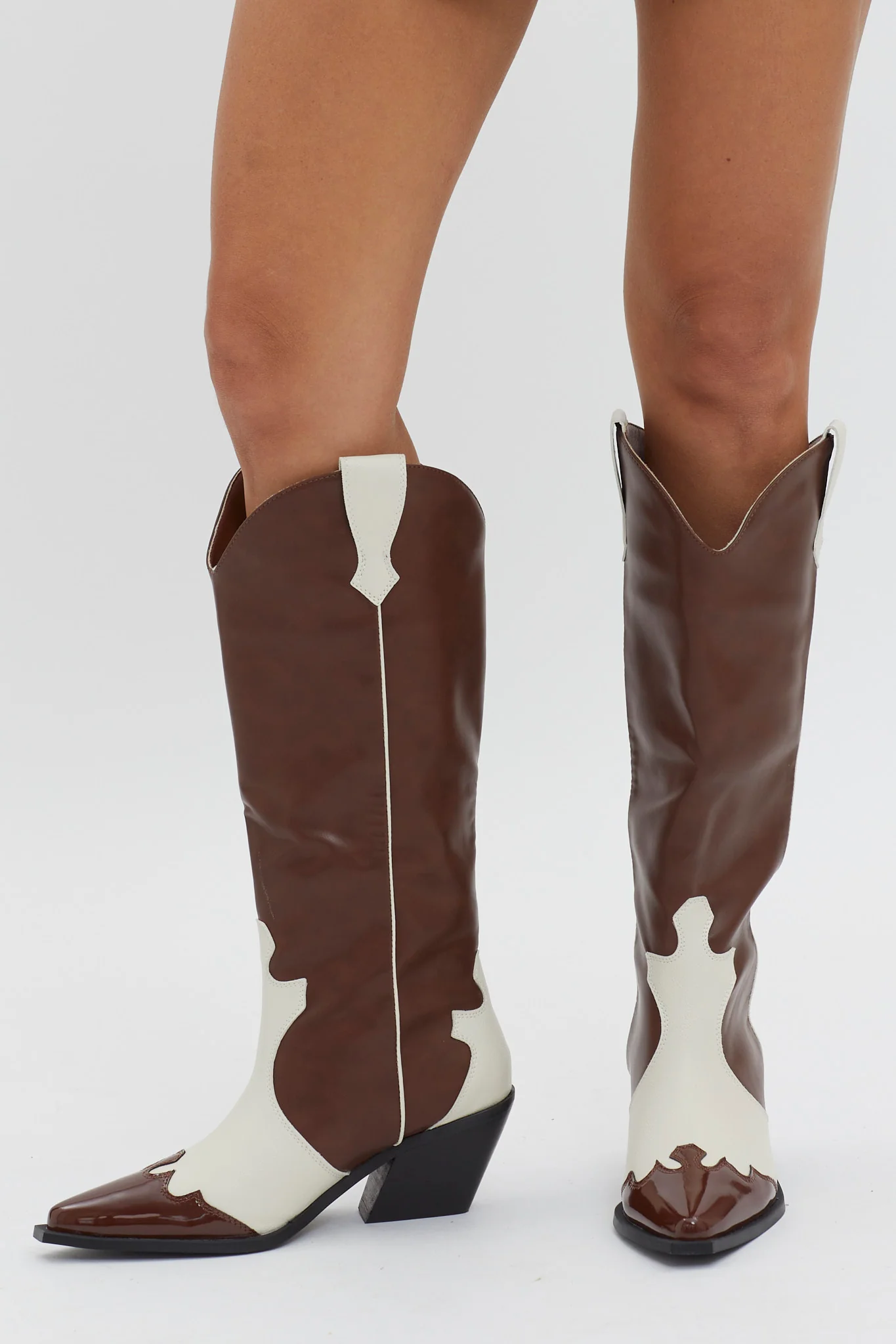 BiLLiNi Etta Boot Chocolate/Ivory - Image 4