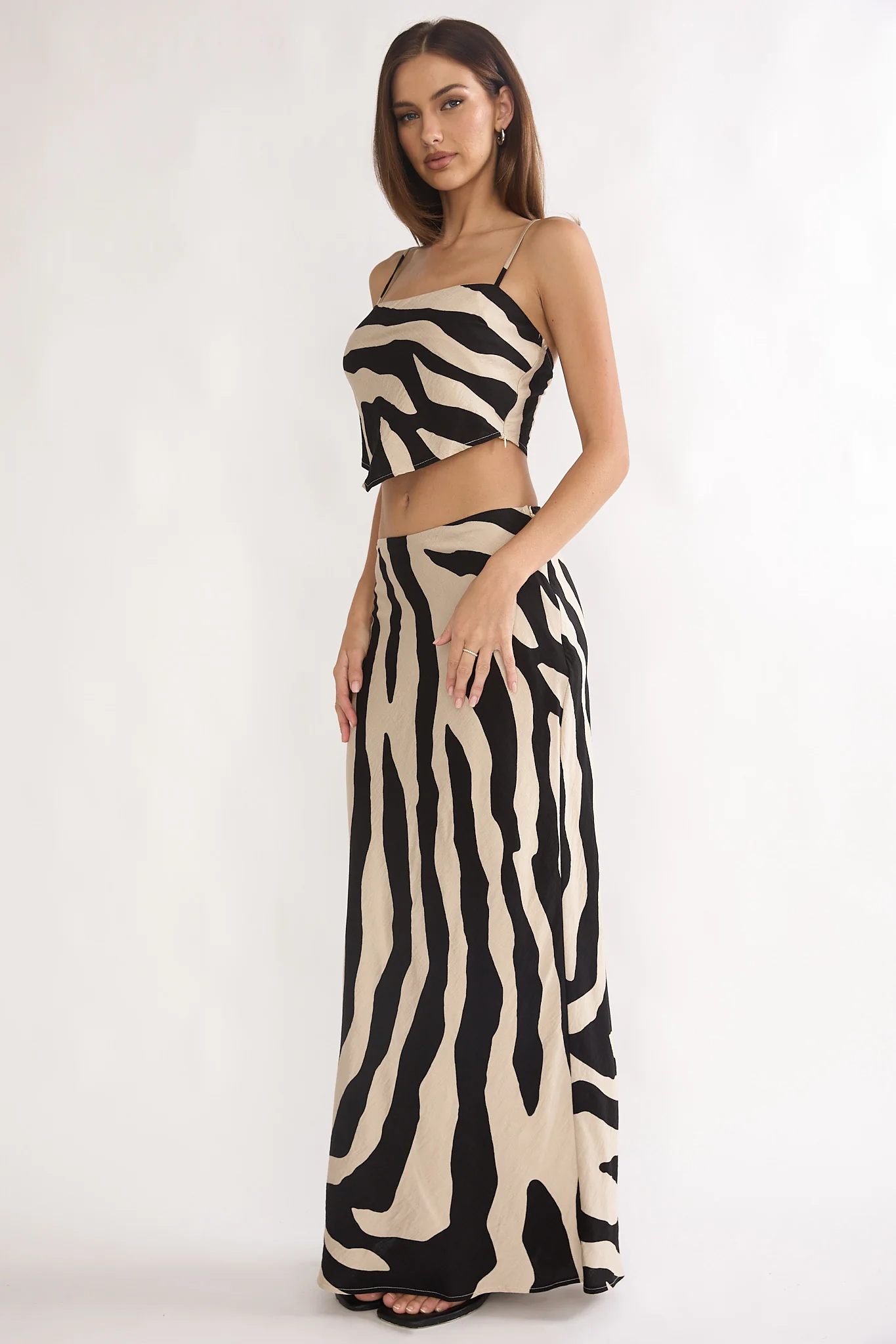 Blythe Maxi Skirt Zebra Black - Image 6