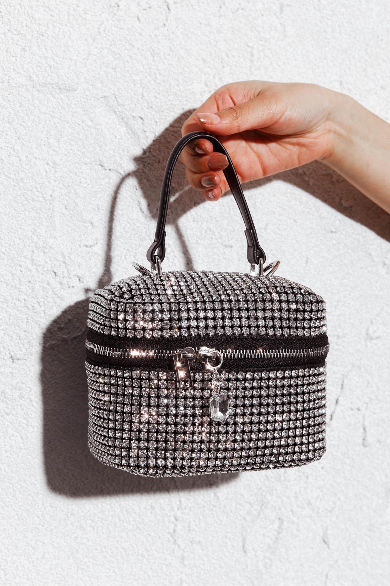 Brooklyn Crystal Mini Case Bag Silver - Image 2
