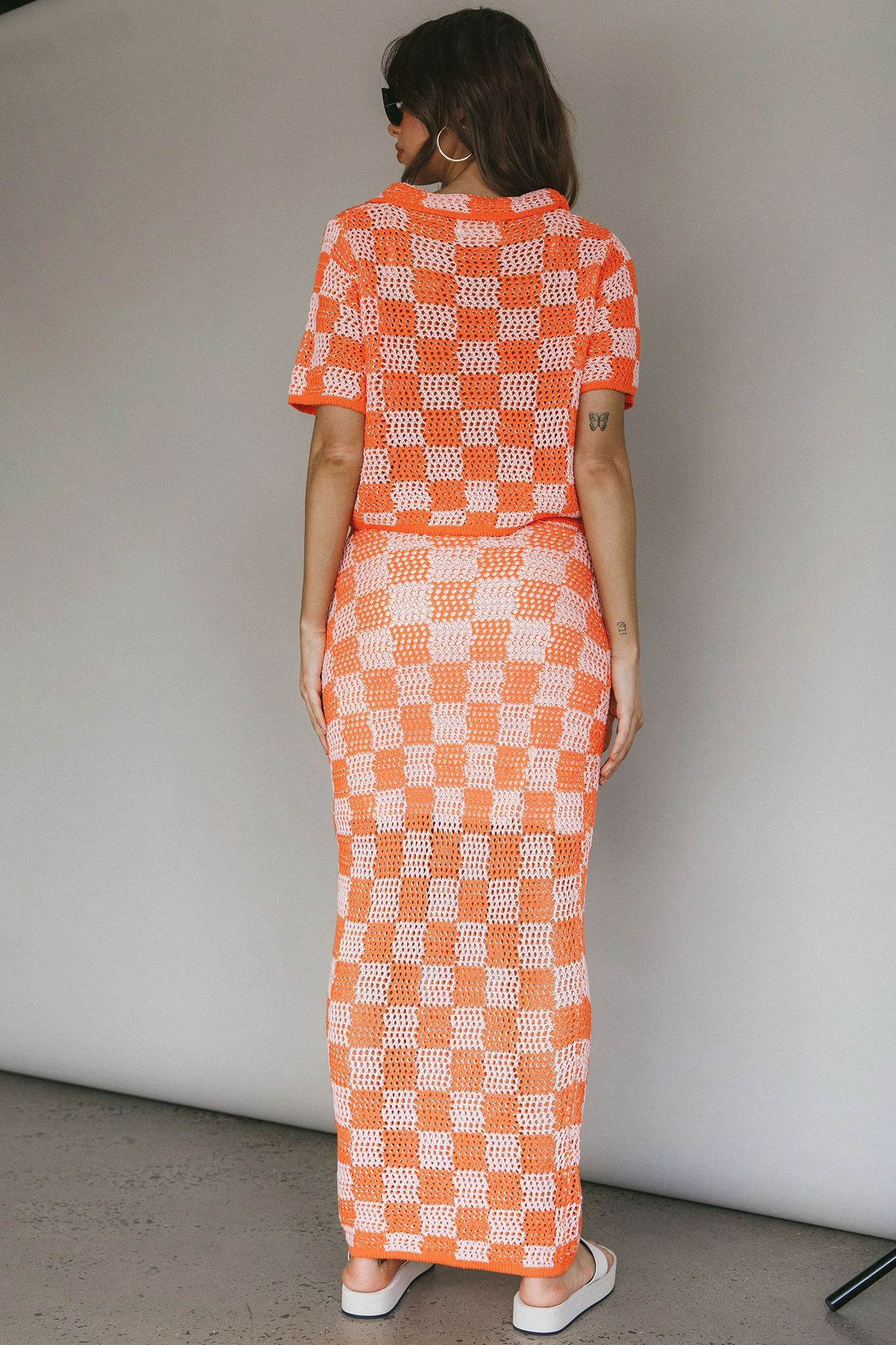 Byron Bay Crochet Maxi Skirt Sunset - Image 9