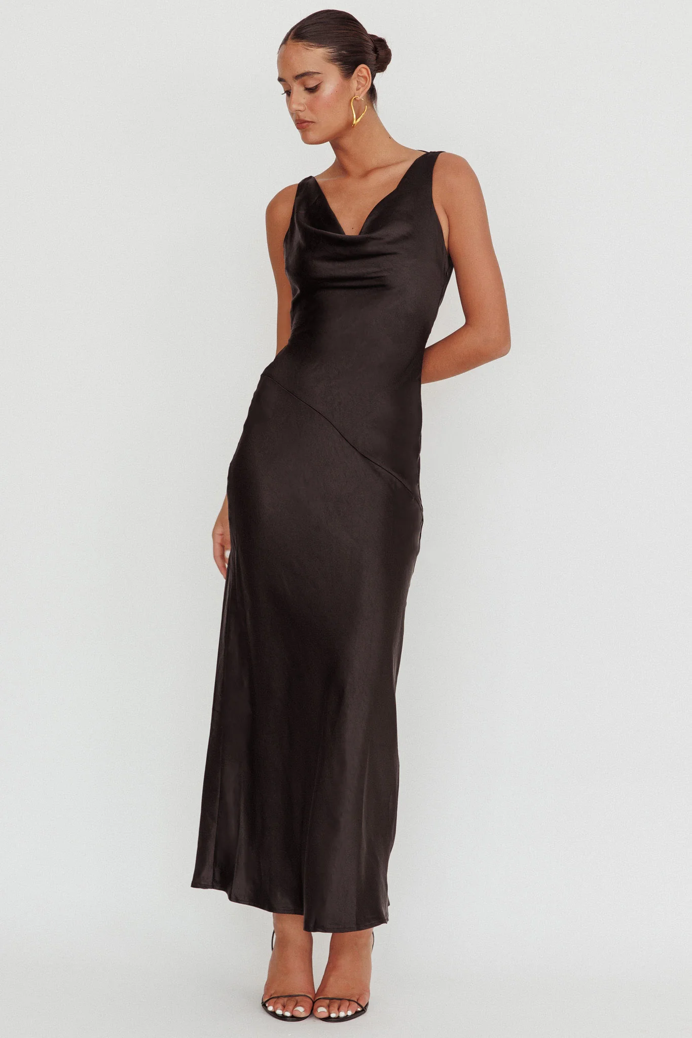 Cassiopeia Open Back Maxi Dress Black - Image 5