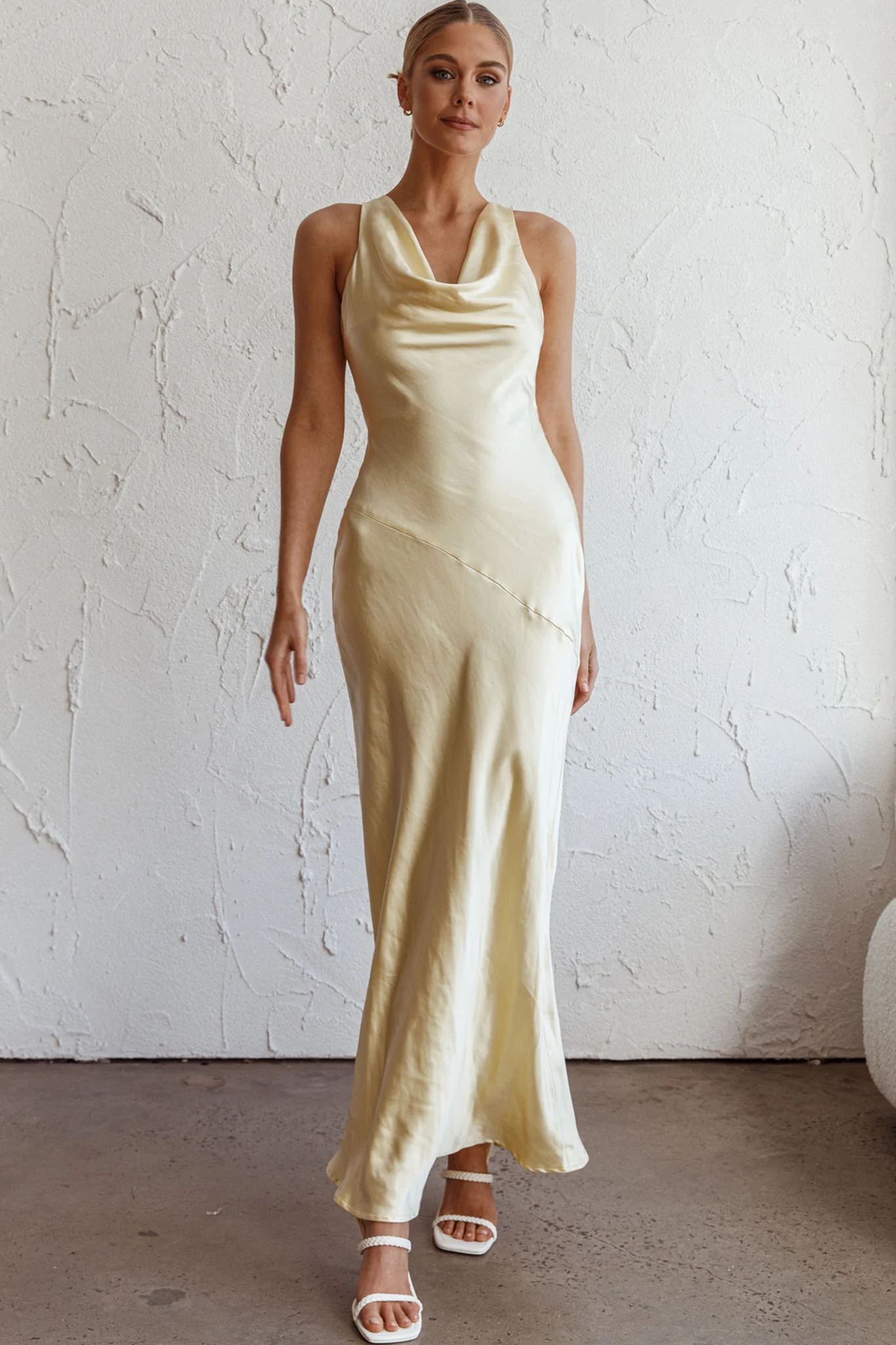 Cassiopeia Open Back Maxi Dress Butter - Image 7