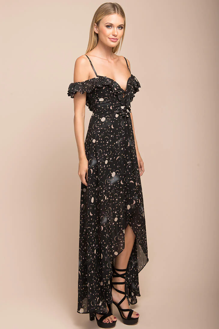 Celeste Star Print Maxi Dress - Image 3