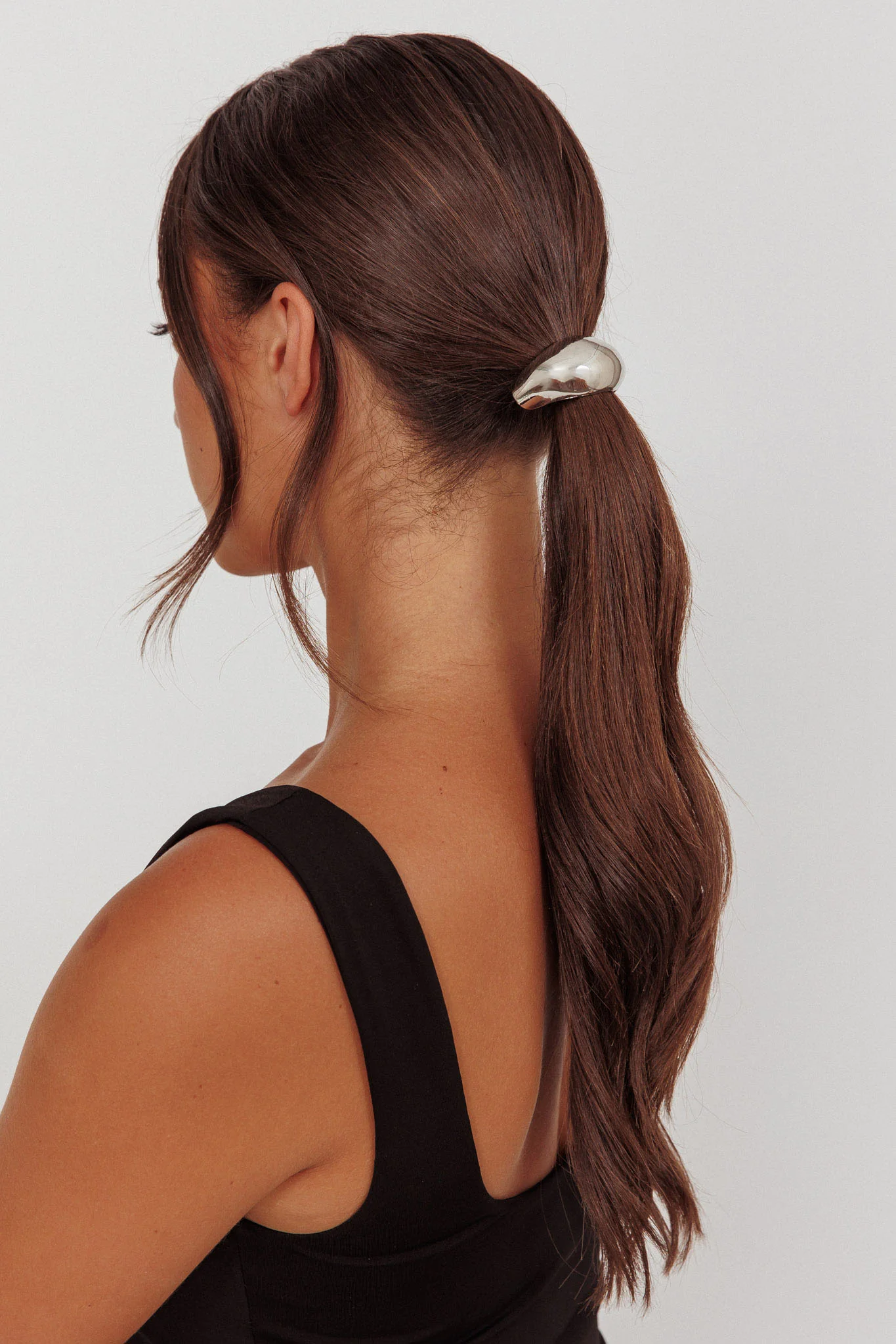 Cindy Hair Tie Dark Silver - Image 3