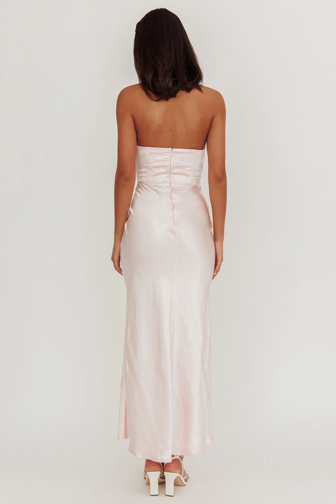 City Of Stars Strapless Maxi Dress Baby Pink - Image 3