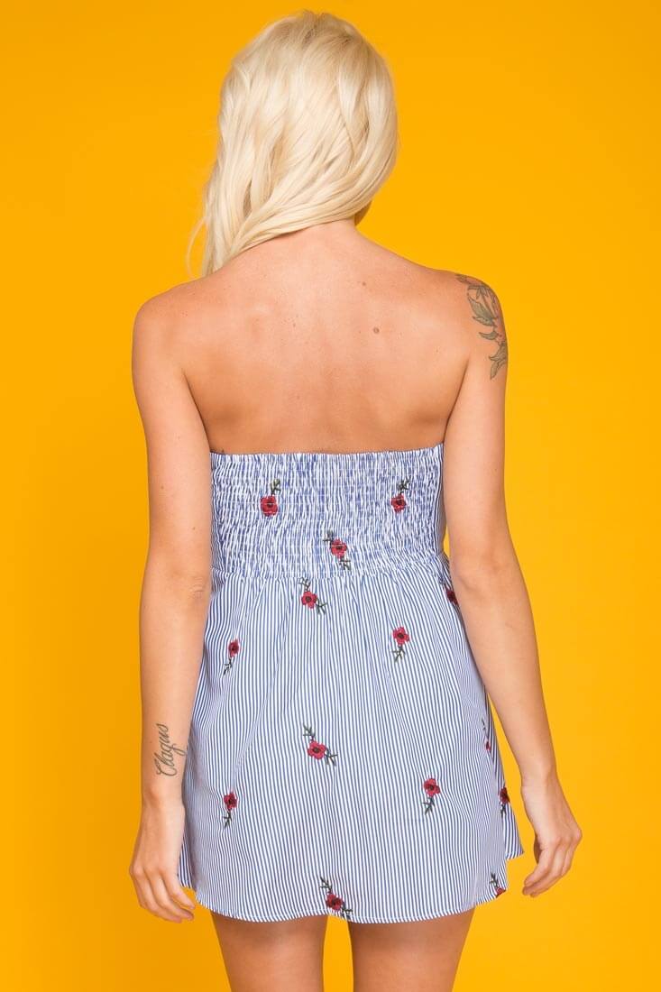 Clara Perfect Summer Dress Blue & Red - Image 6