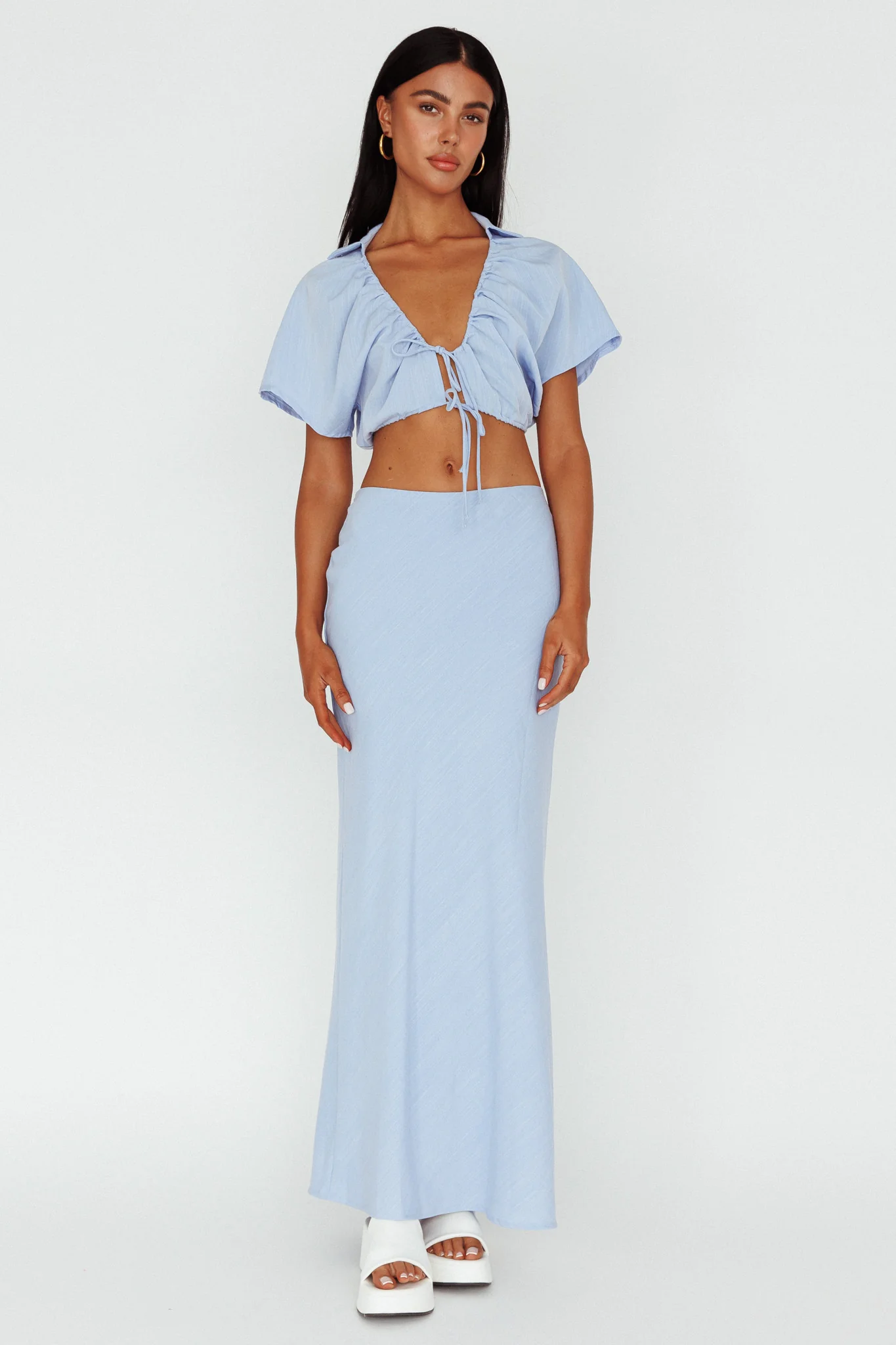 Coast To Coast Maxi Skirt Blue - Image 2