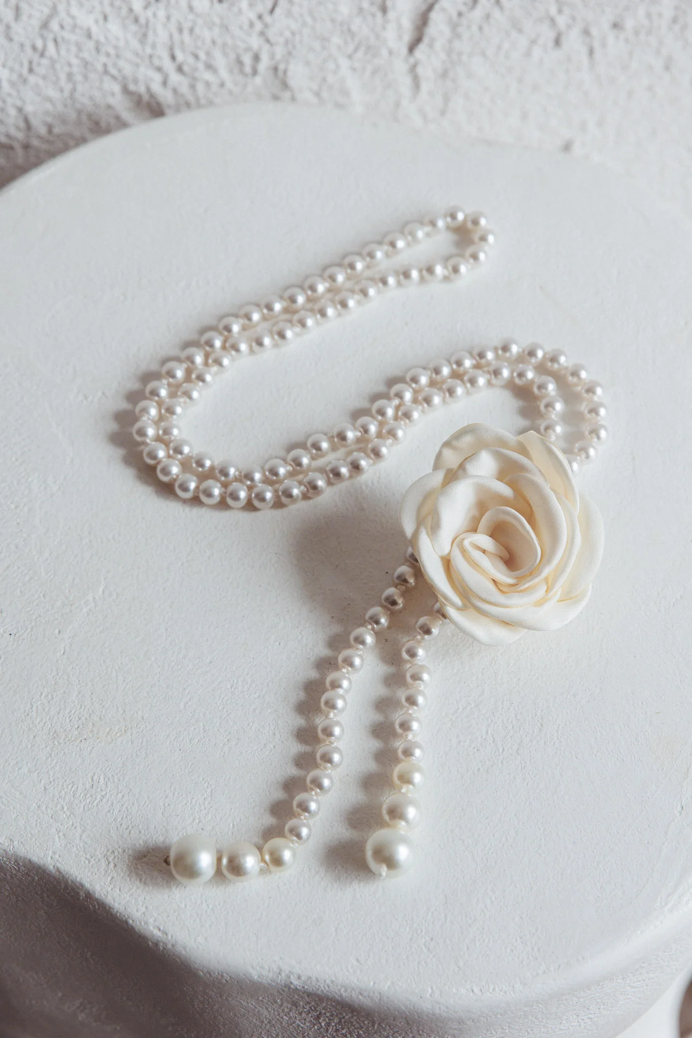 Coco Rose Accent Pearl Belt White - Image 2
