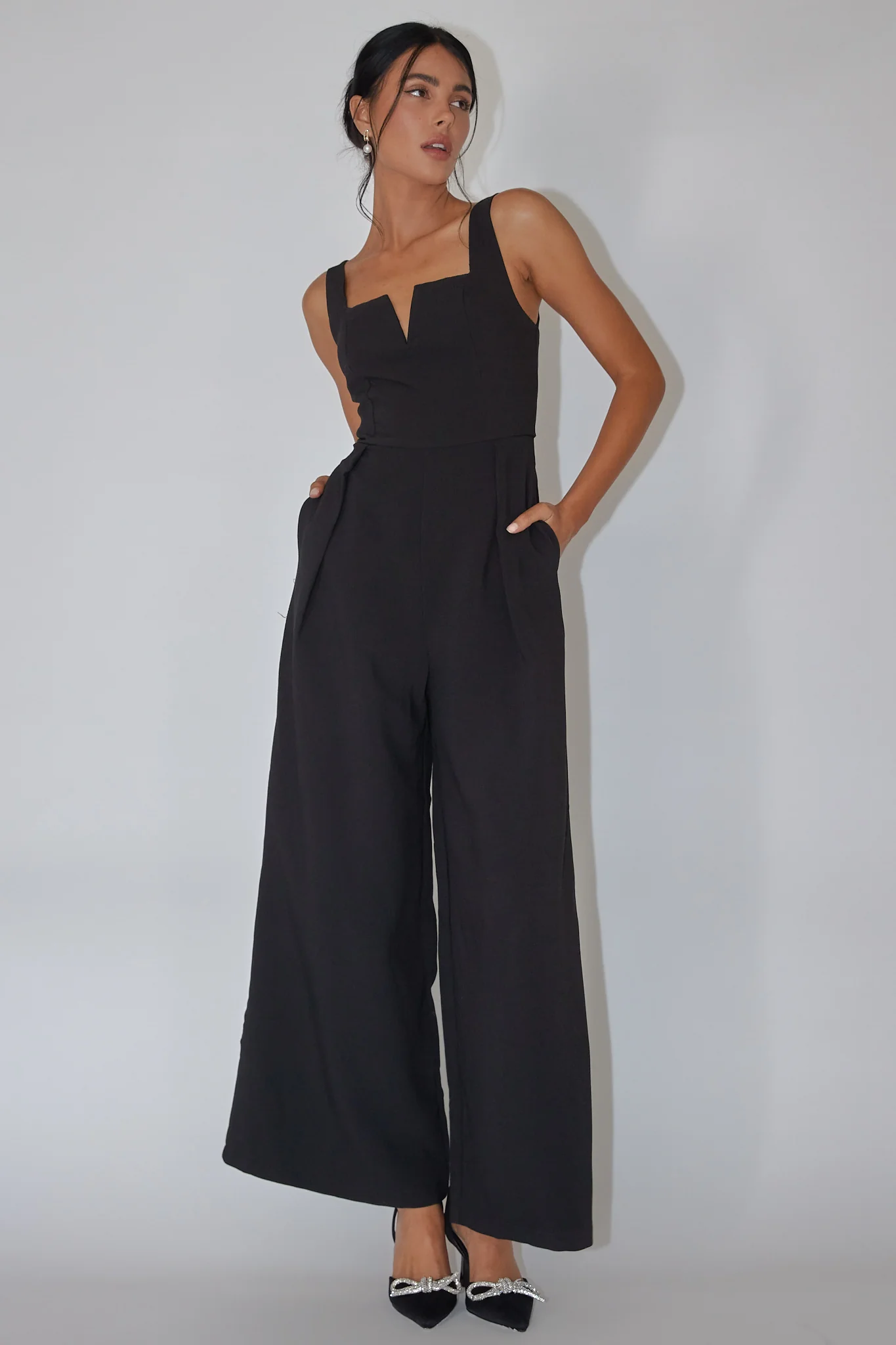 Colleen Side Pocket Jumpsuit Black - Image 5