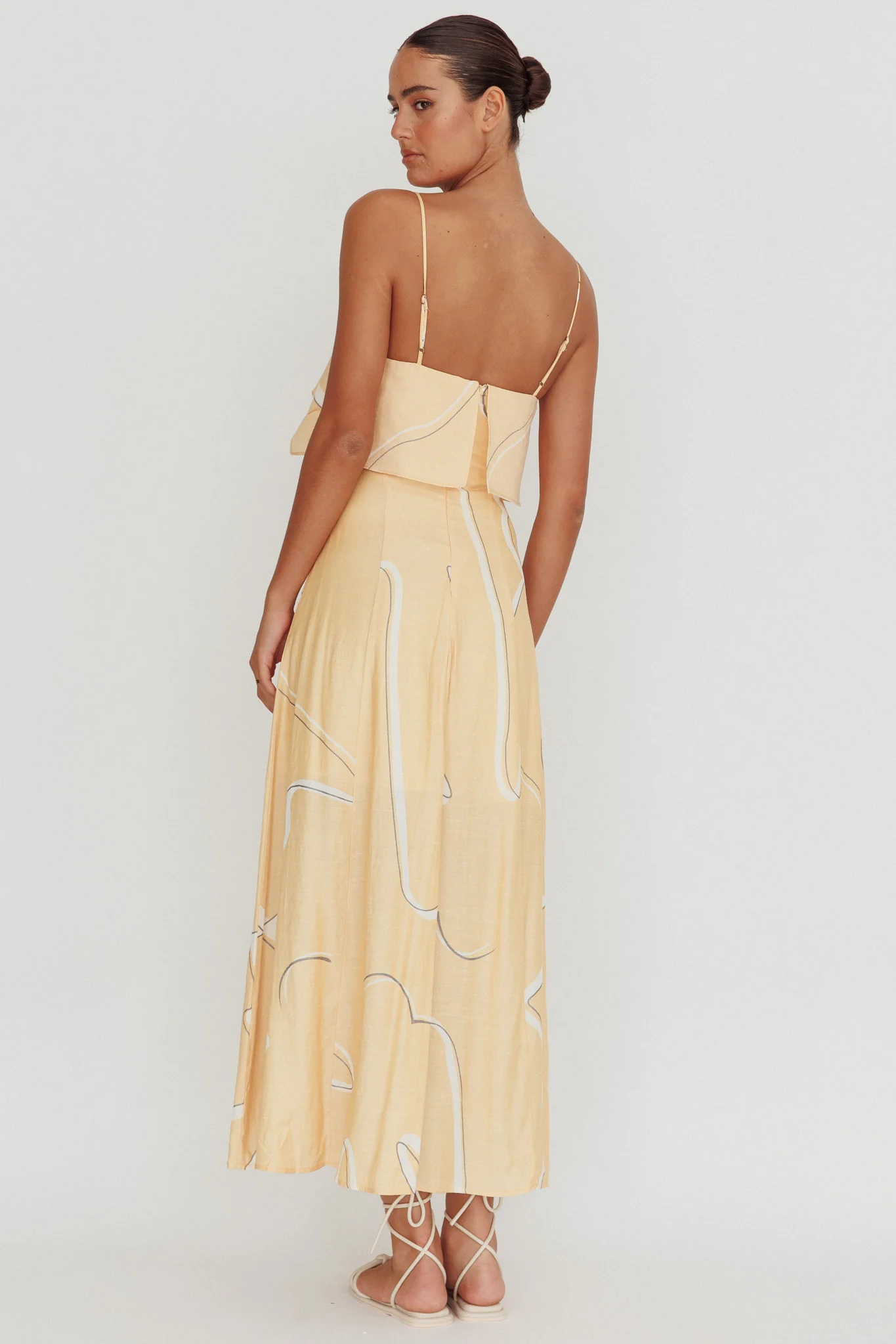 Cressida Line Ruffle Maxi Dress Mango - Image 2
