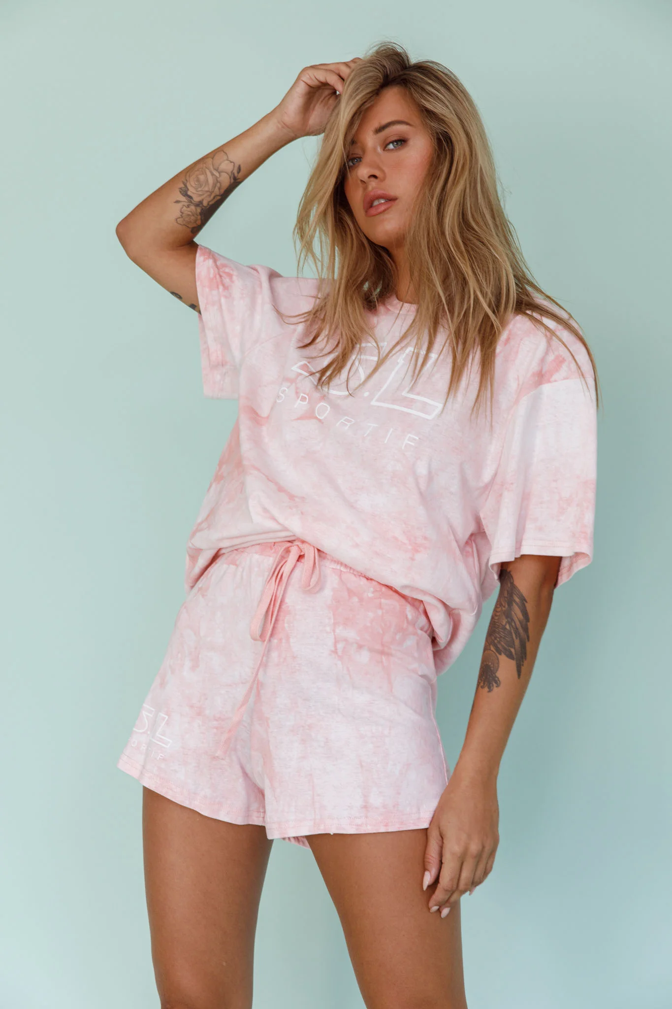 Cruise Control Tie Dye T-Shirt Pink - Image 2
