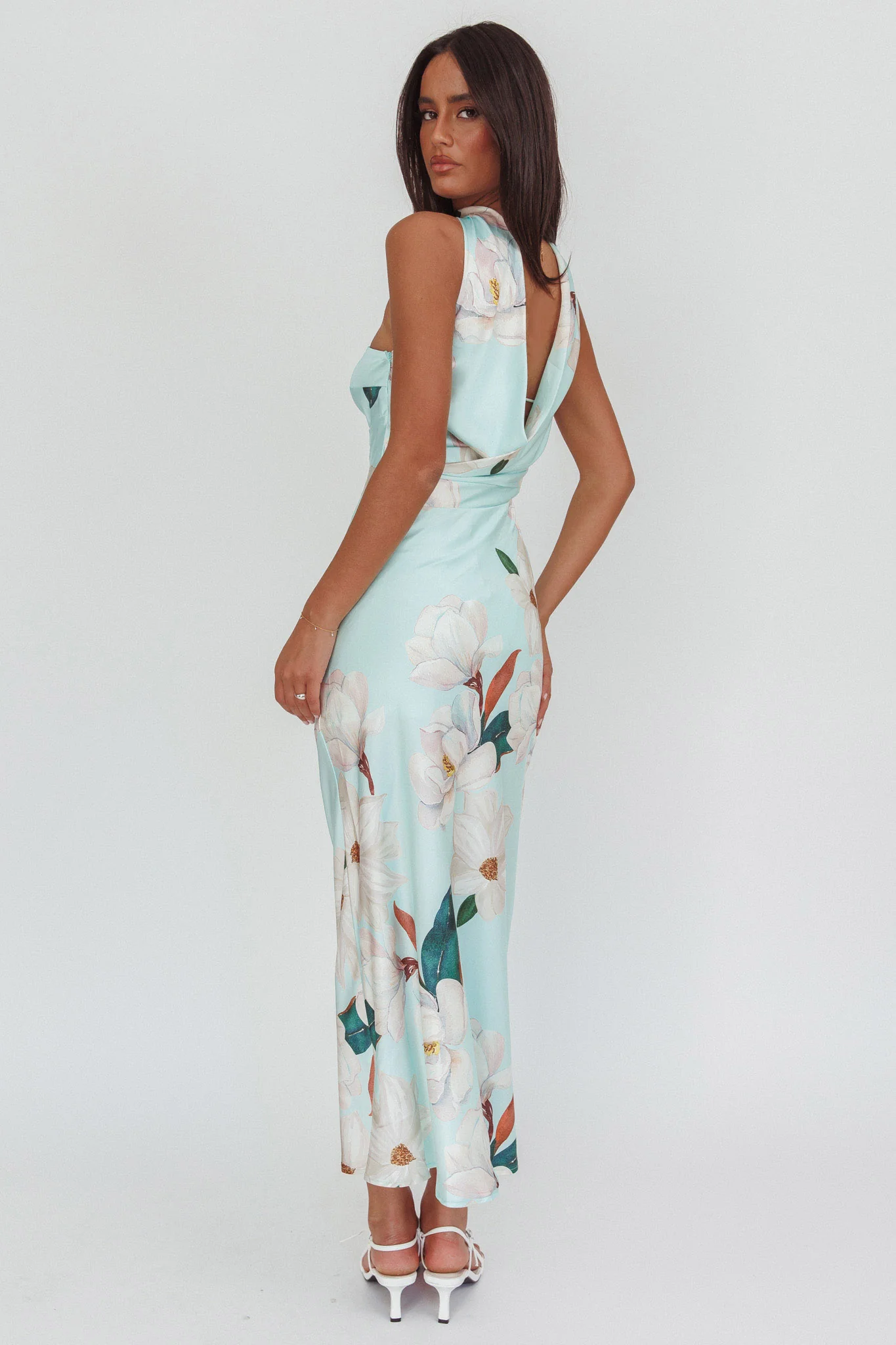 Damsel Reverse Halter Maxi Dress Magnolia Mint - Image 3