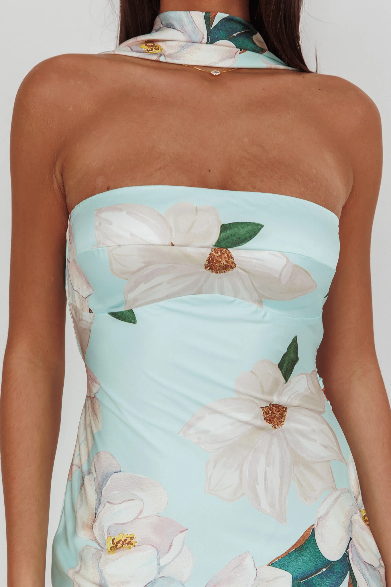 Damsel Reverse Halter Maxi Dress Magnolia Mint - Image 4