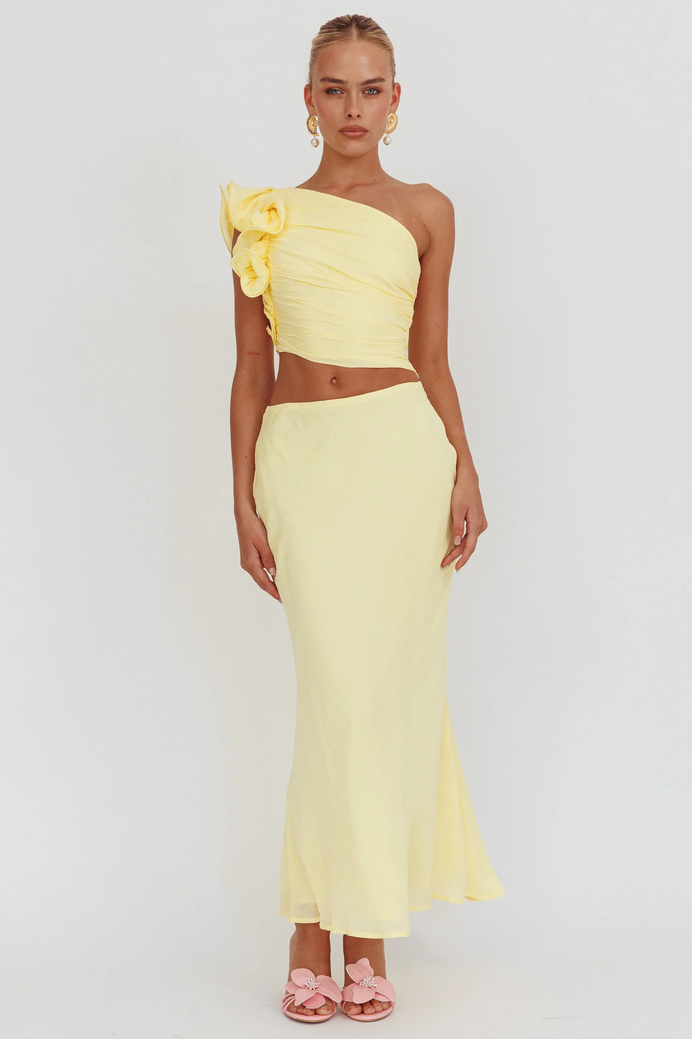 Deanna Maxi Skirt Lemon - Image 4