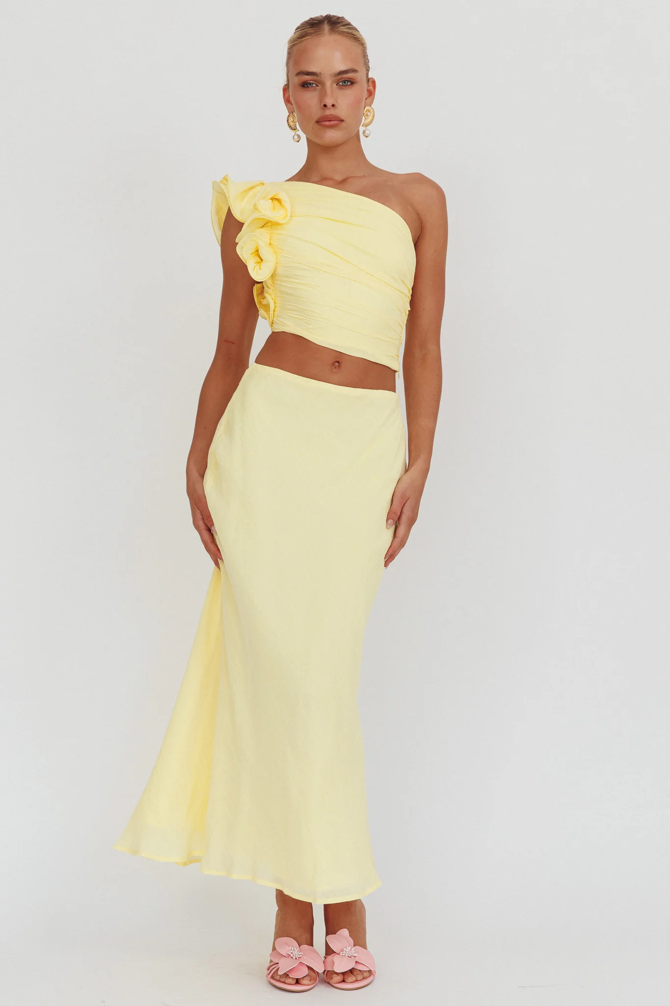 Deanna Maxi Skirt Lemon - Image 5