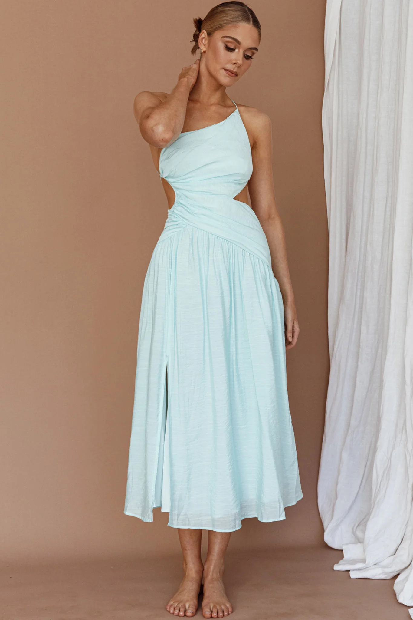 Destination Open Back Midi Dress Mint - Image 6