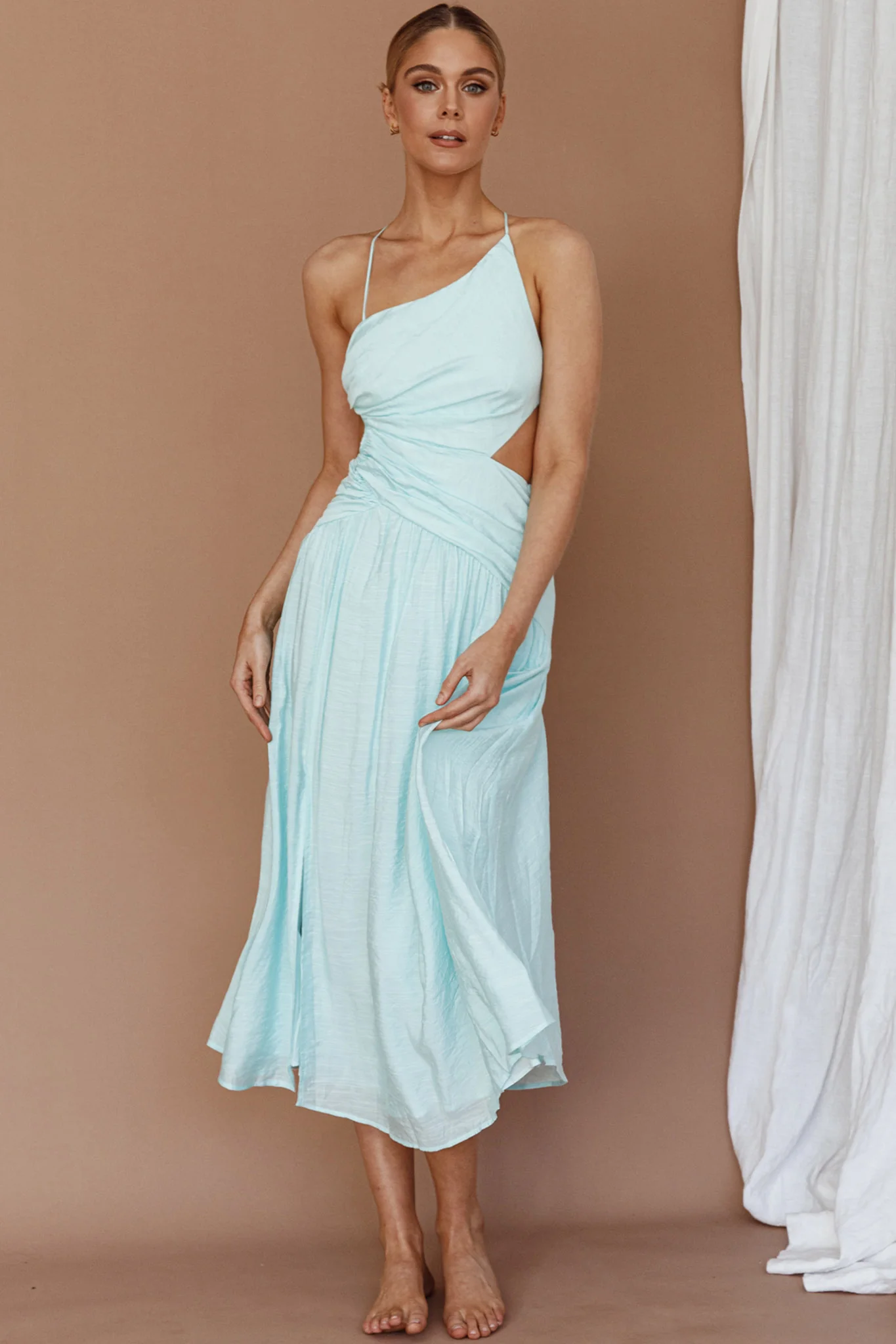 Destination Open Back Midi Dress Mint - Image 7