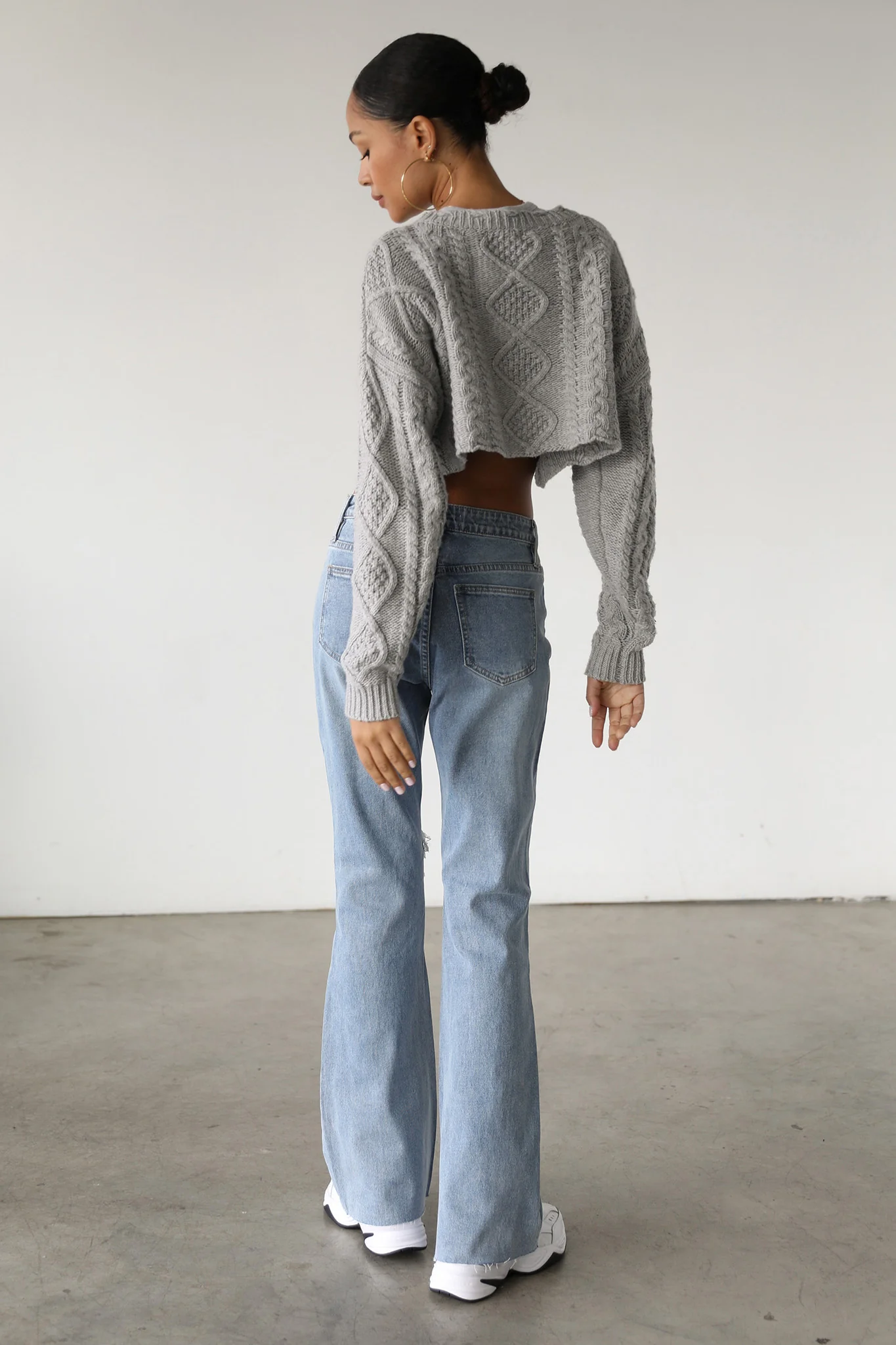 DOGMA High Rise Flare Denim Jeans Medium Wash - Image 2