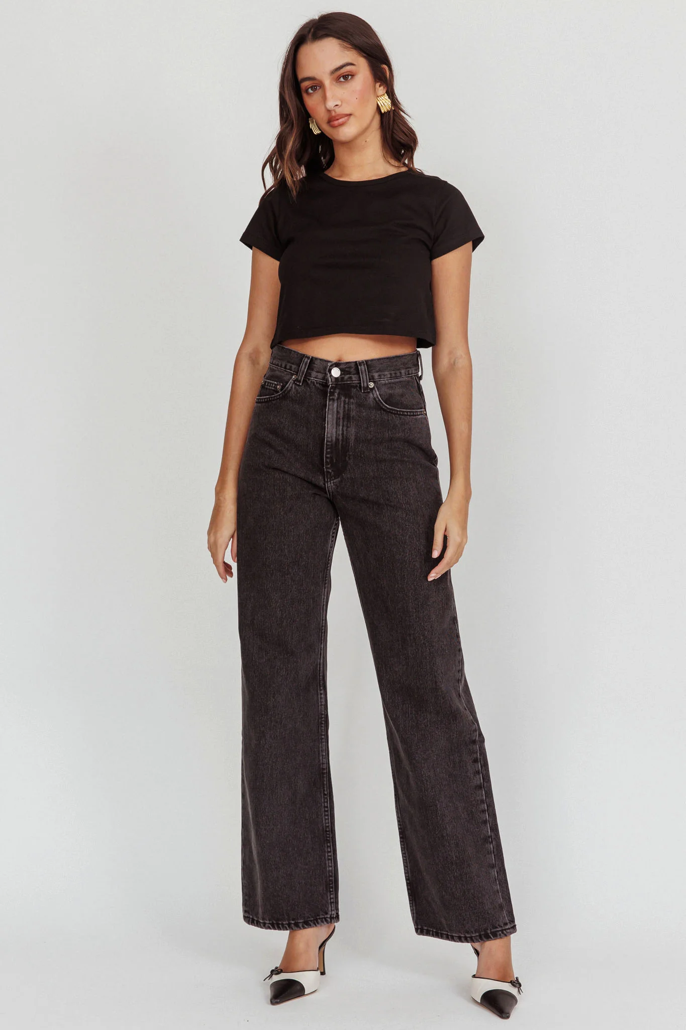 DR DENIM Echo Straight Jeans Retro Black - Image 2