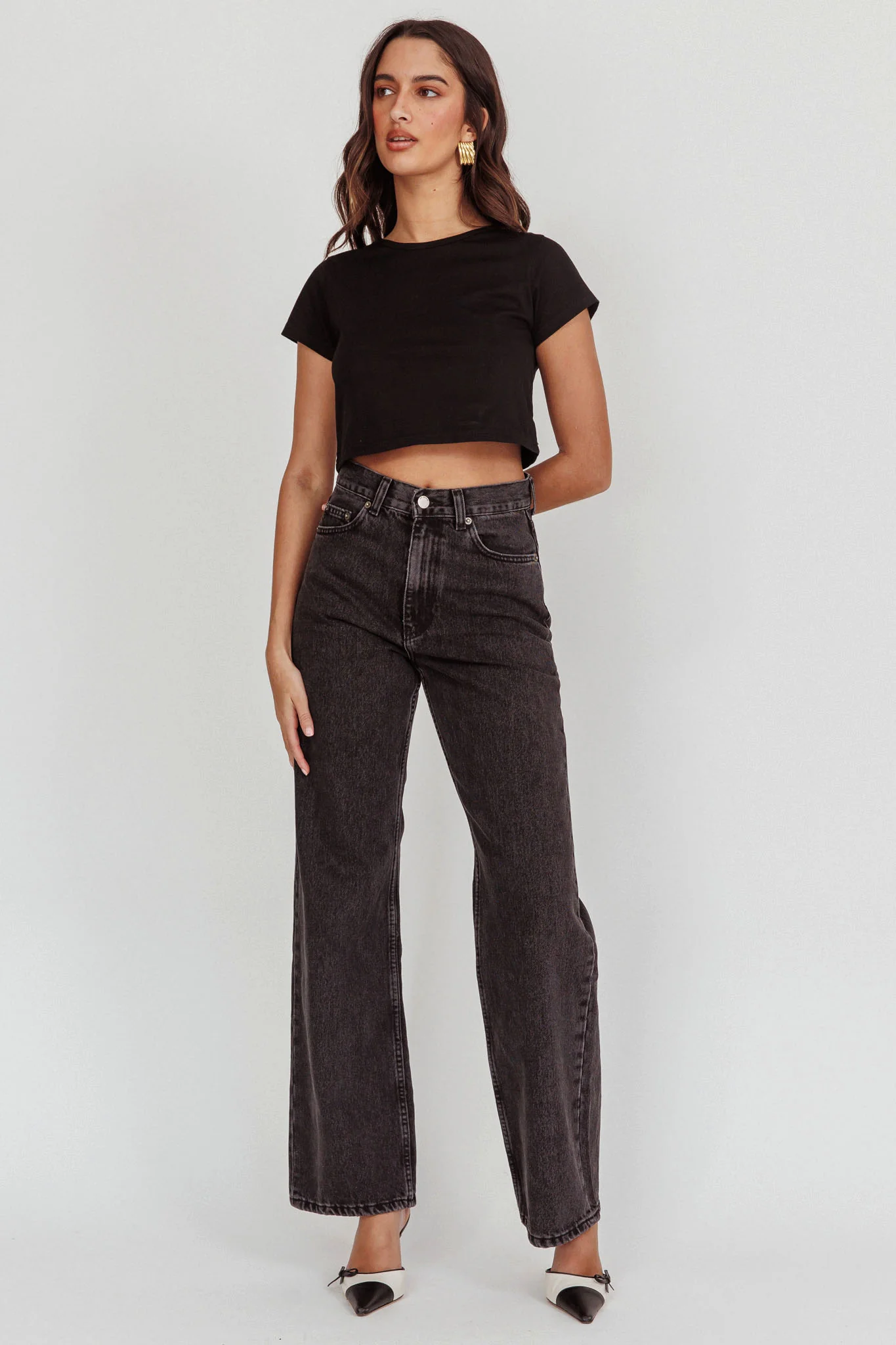DR DENIM Echo Straight Jeans Retro Black - Image 5
