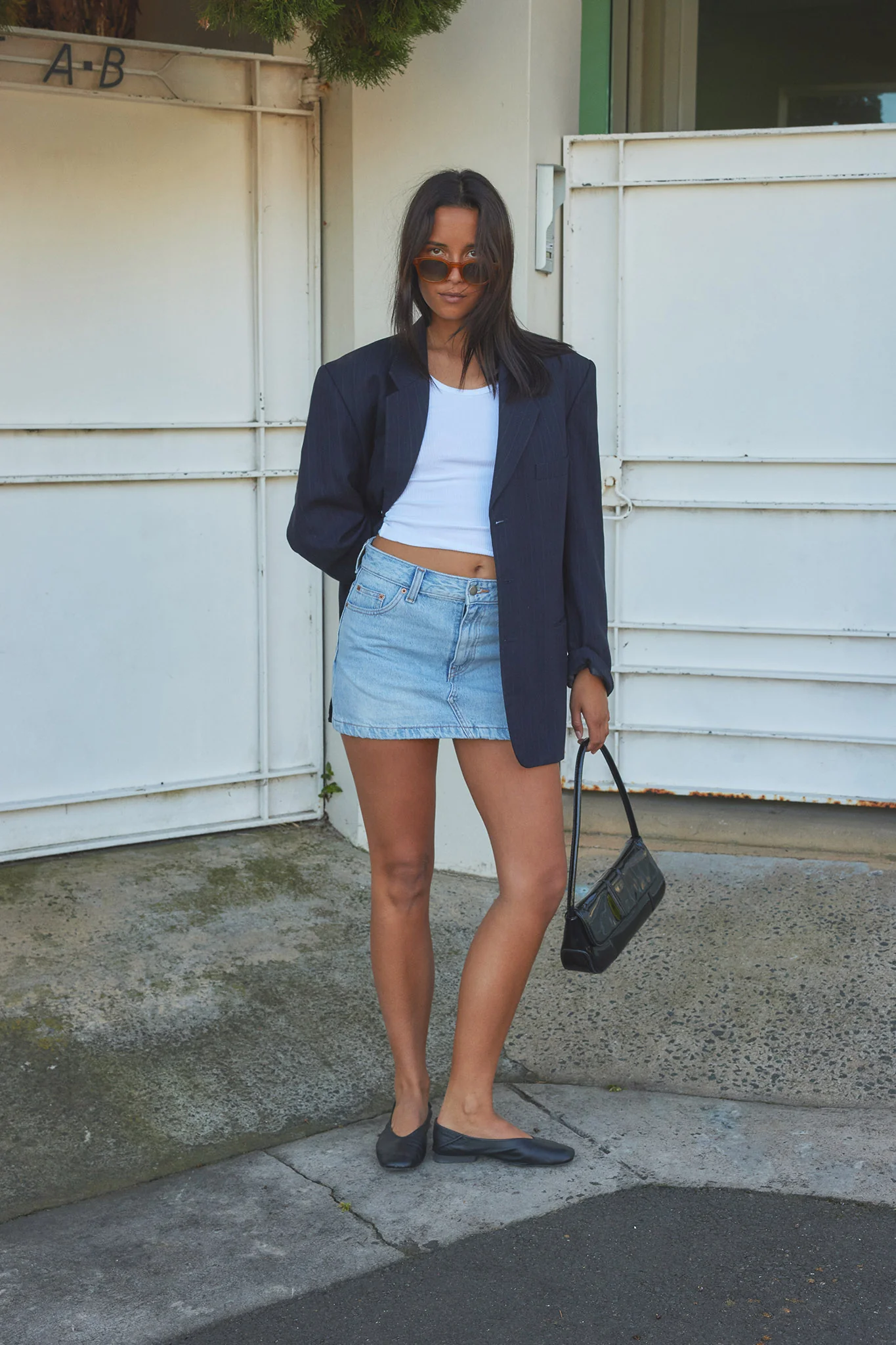 DR DENIM Ziggy Mid Skirt Light Blue - Image 2