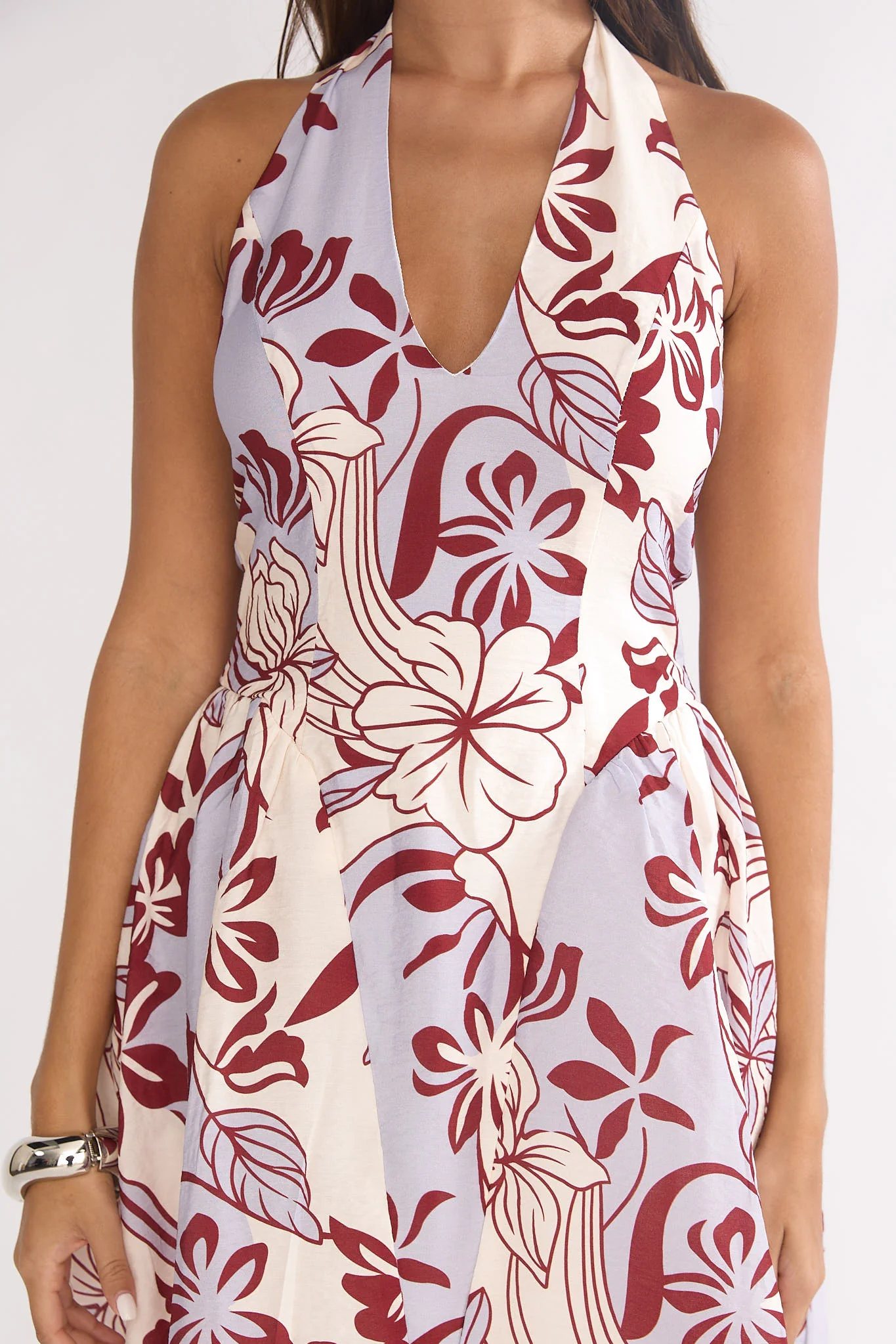 El Corazon Halterneck Mini Dress Blue - Image 3