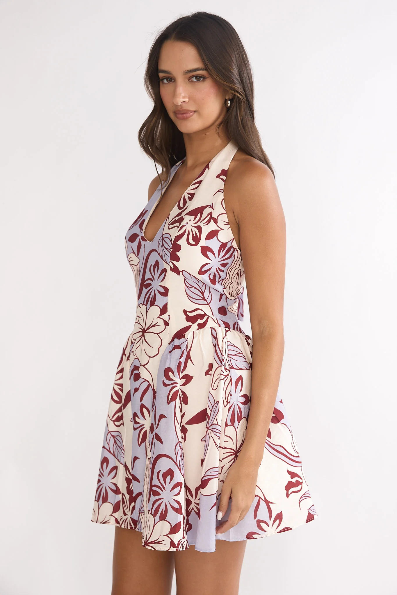 El Corazon Halterneck Mini Dress Blue - Image 6