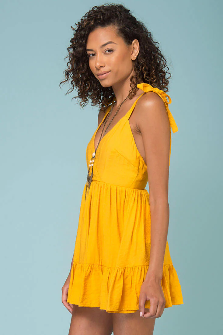 Elin Ruffled Bottom Dress Mango - Image 4
