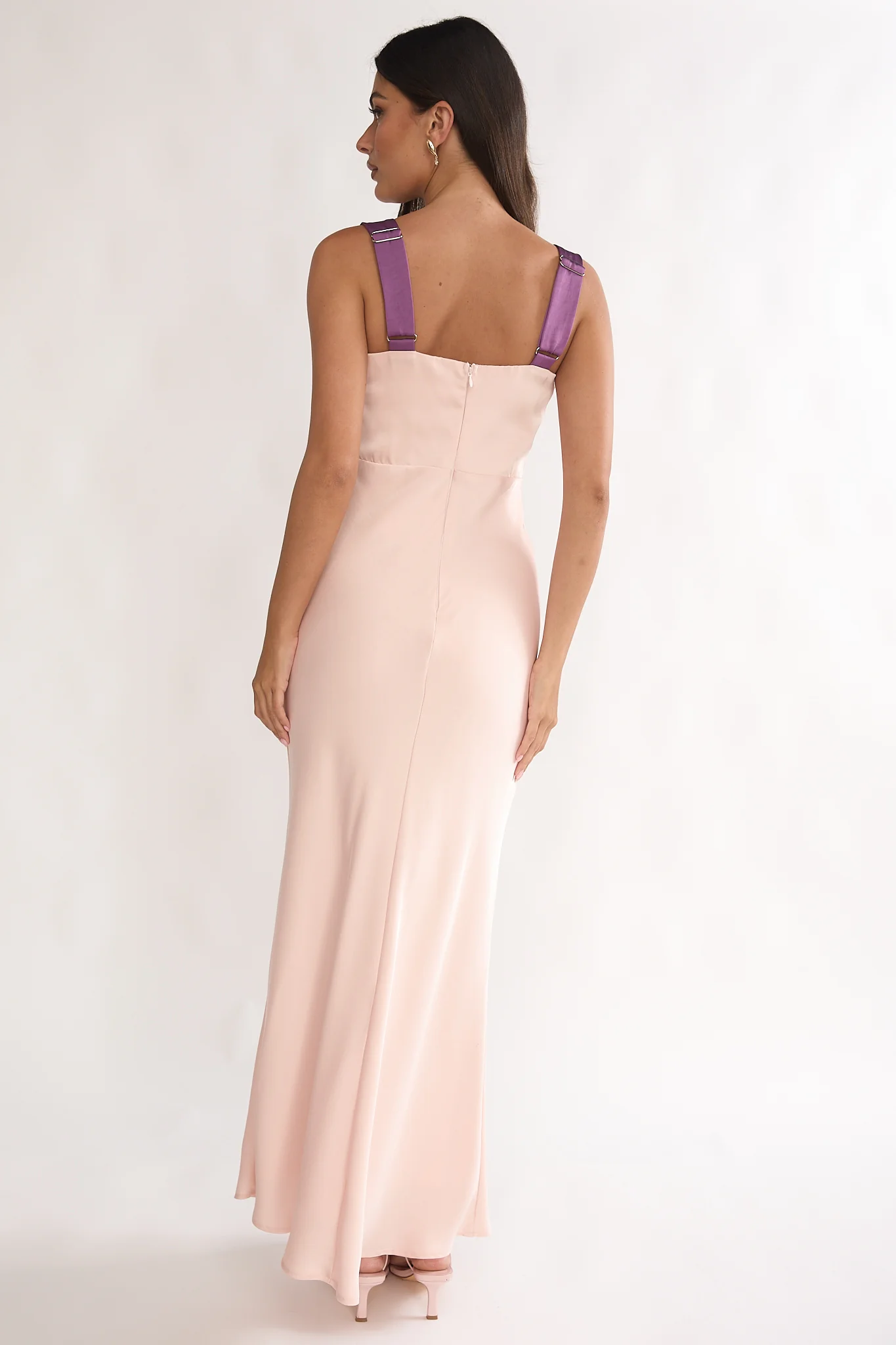 Elowra Bow Bust Maxi Dress Pink - Image 3