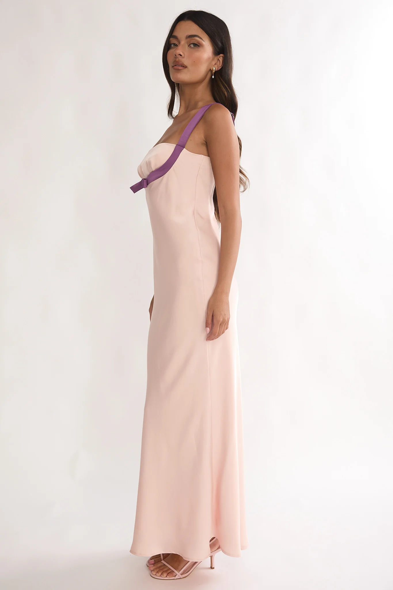 Elowra Bow Bust Maxi Dress Pink - Image 6